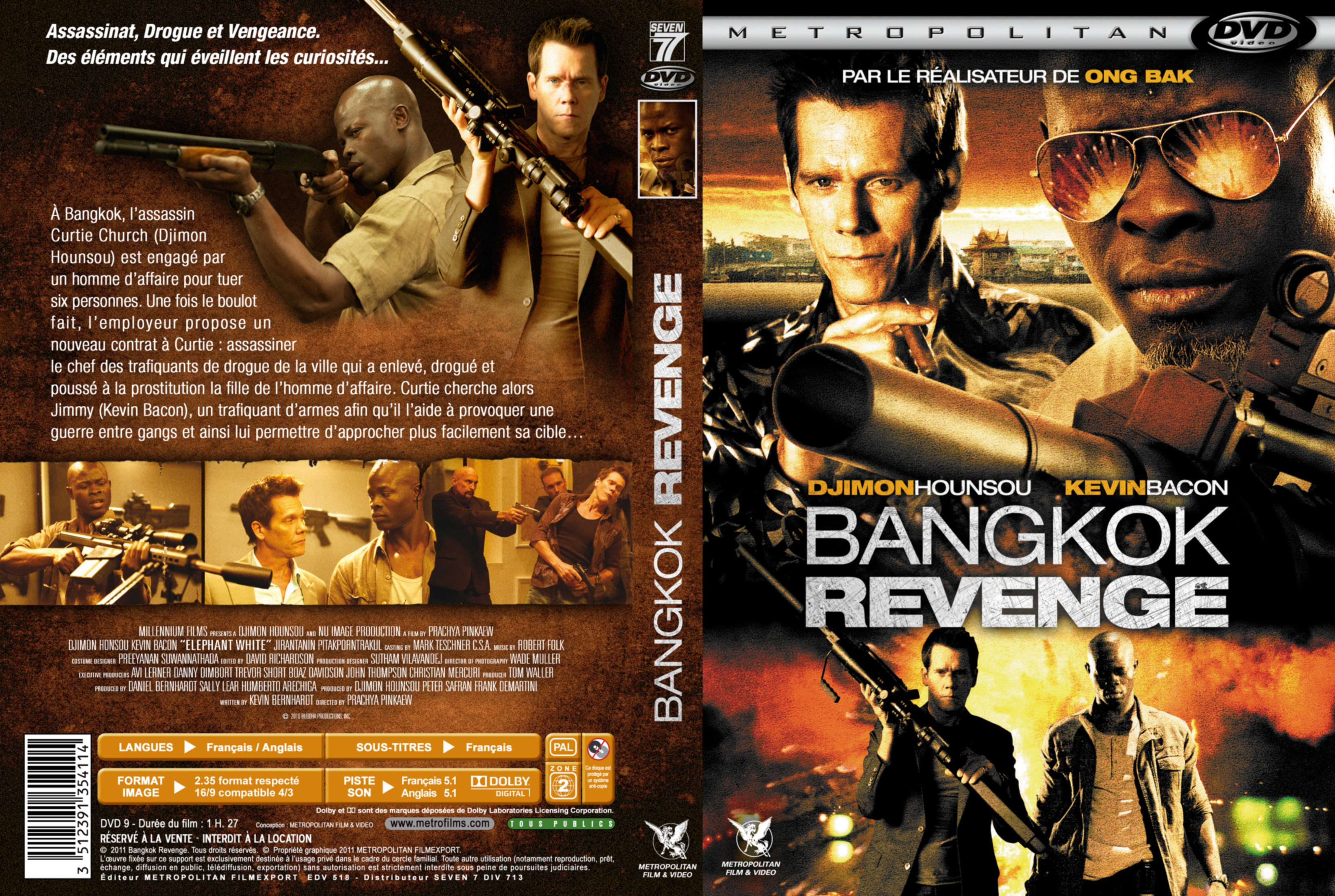 Jaquette DVD Bangkok Revenge custom