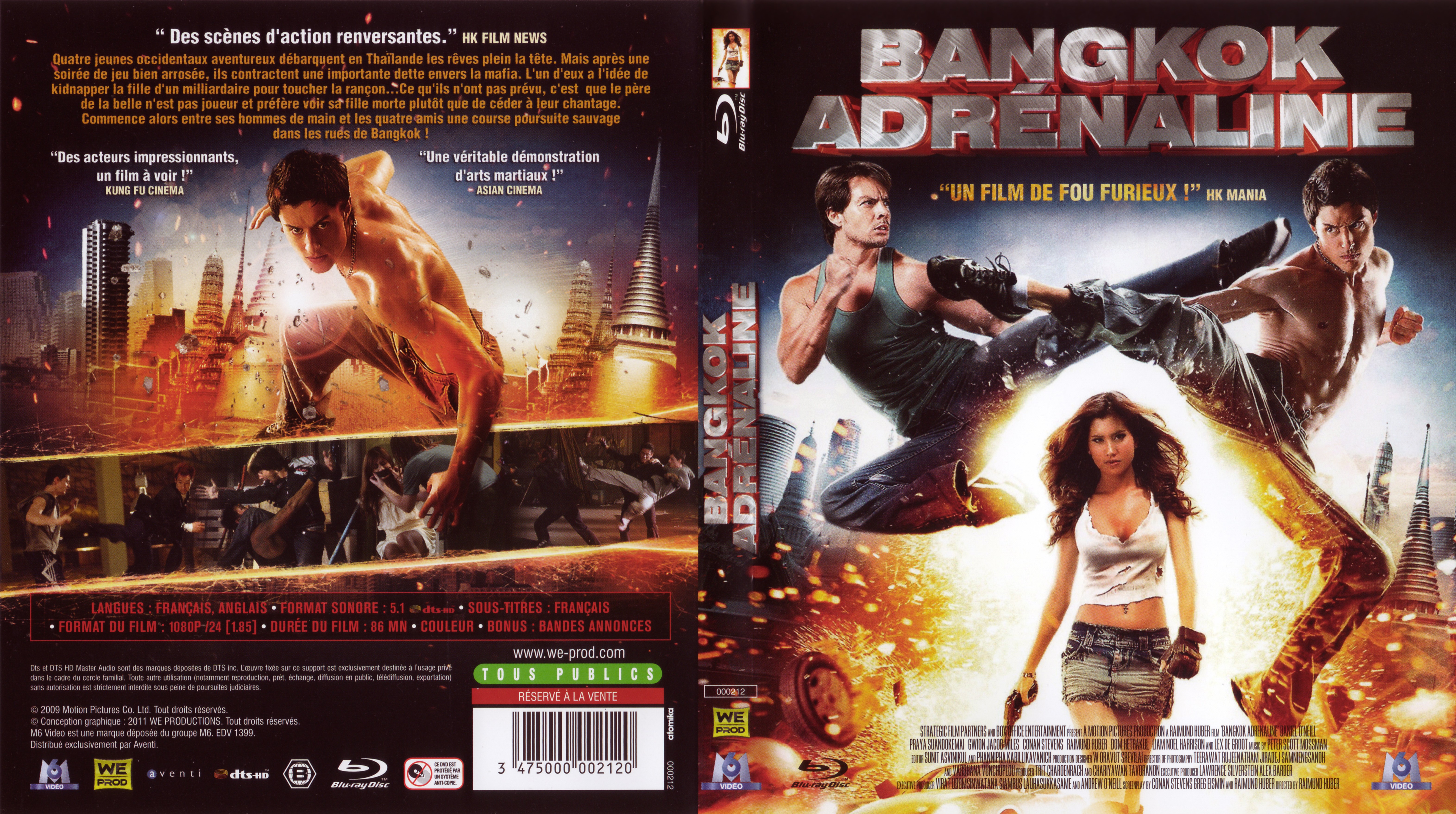 Jaquette DVD Bangkok adrnaline (BLU-RAY)