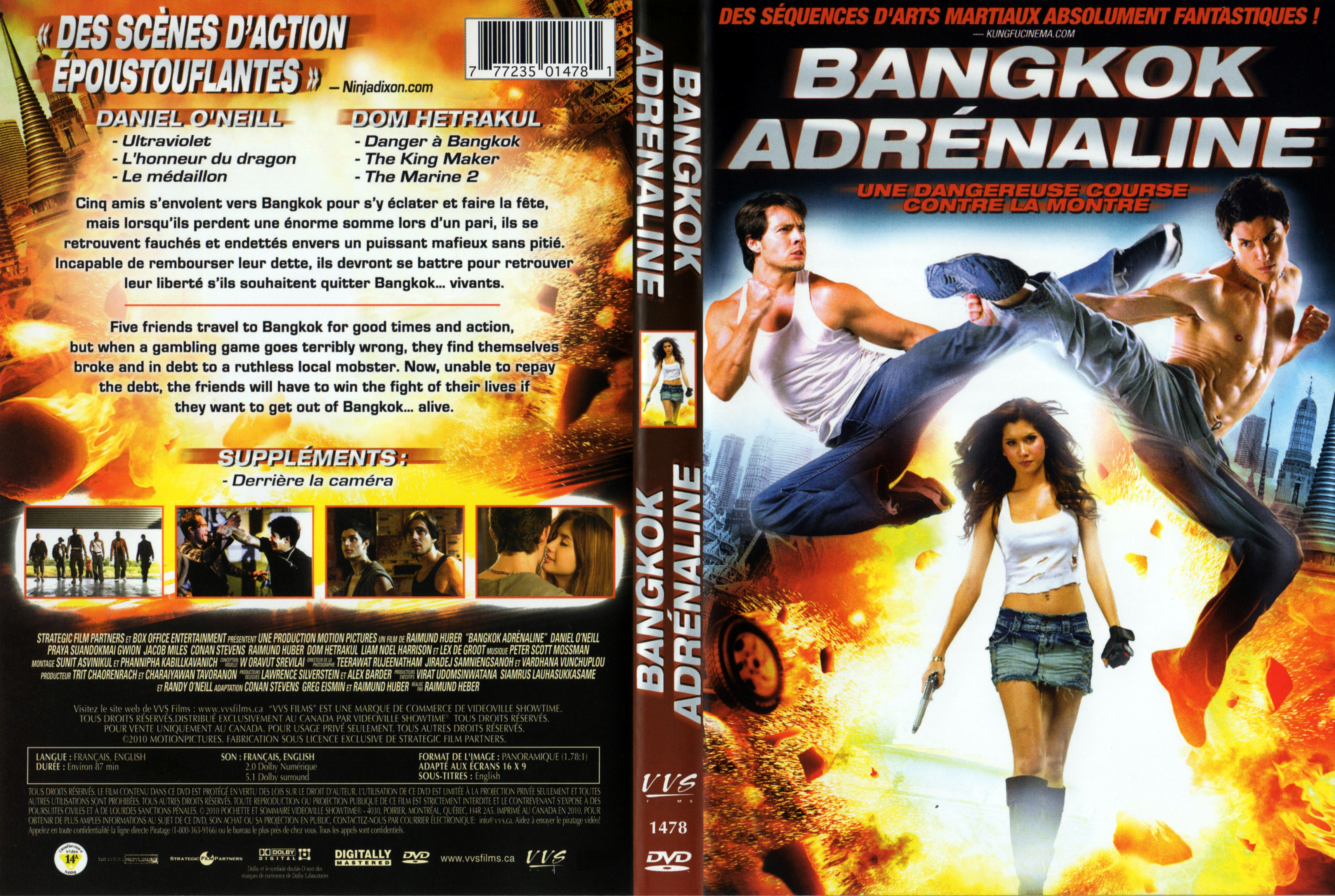 Jaquette DVD Bangkok adrenaline (Canadienne)