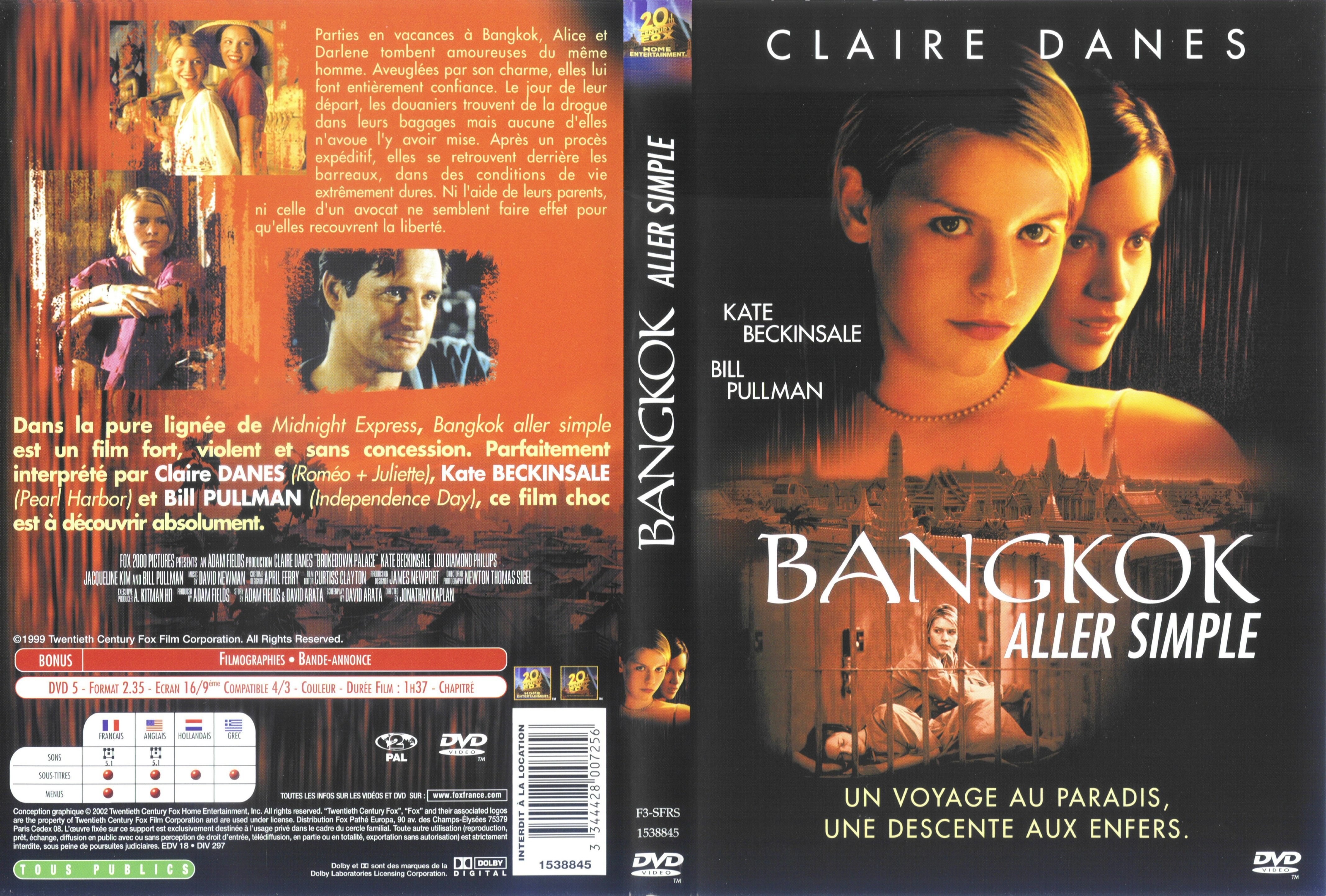 Jaquette DVD Bangkok aller simple