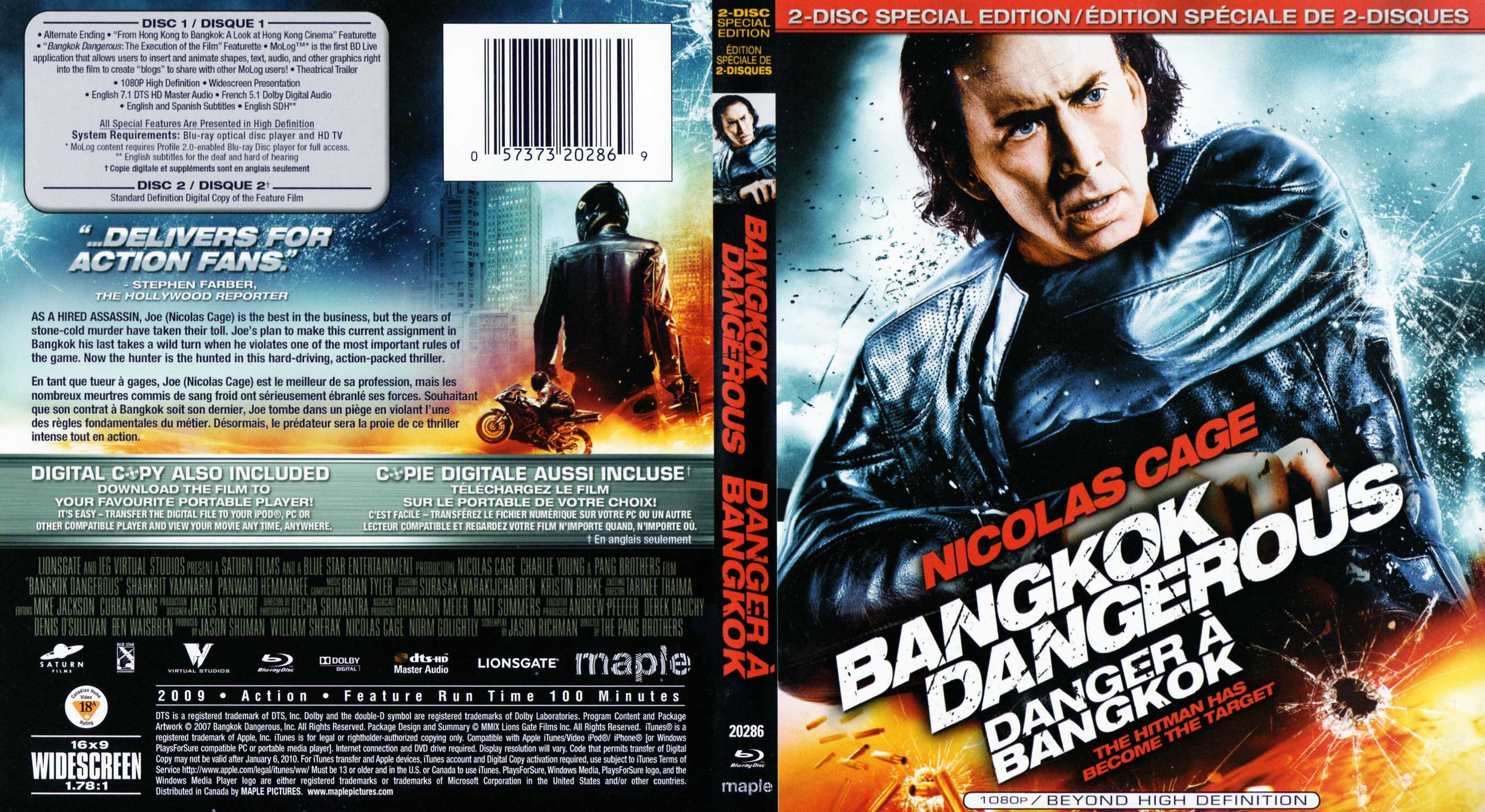Jaquette DVD Bangkok dangerous (2008) (BLU-RAY) Zone 1