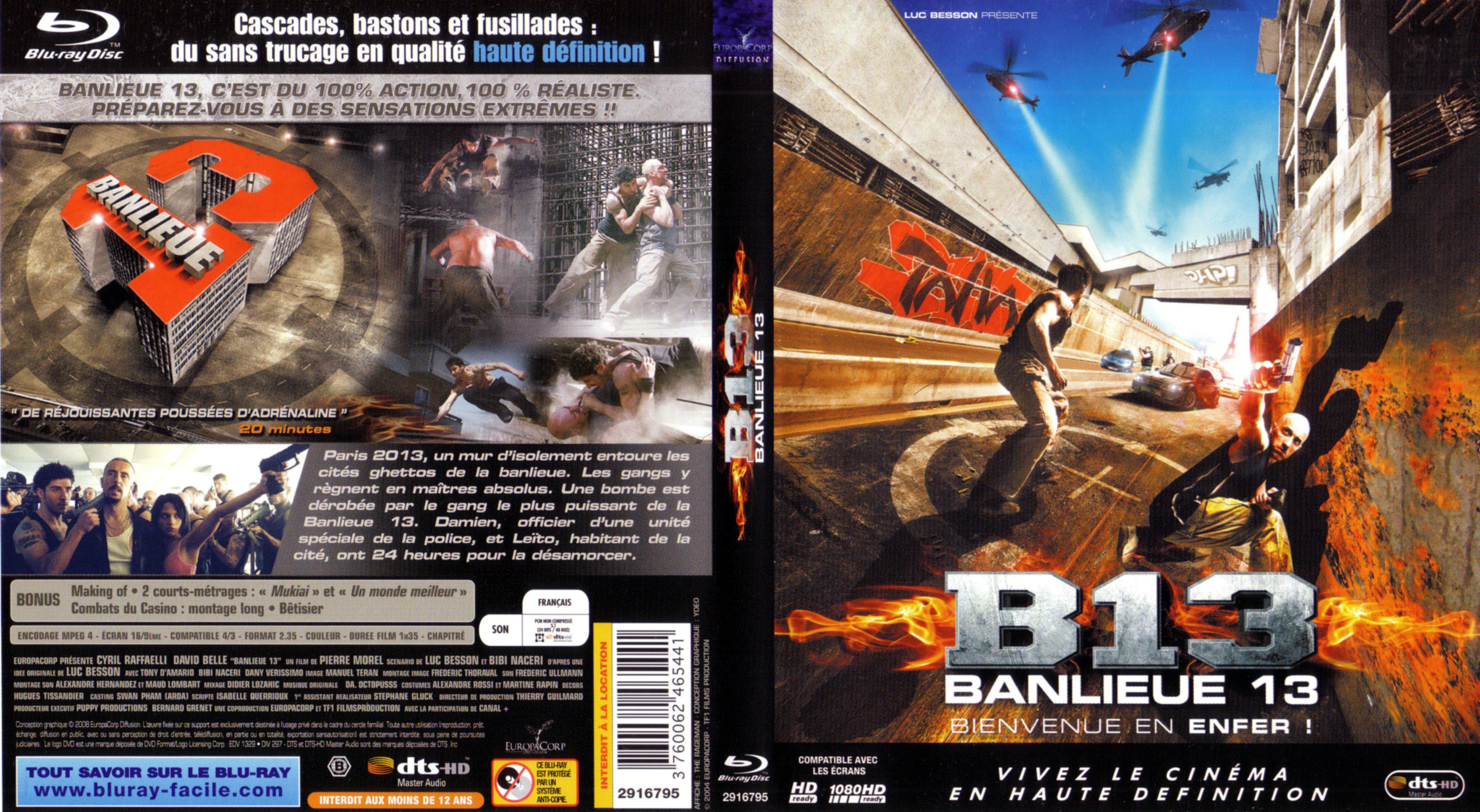 Jaquette DVD Banlieue 13 (BLU-RAY)