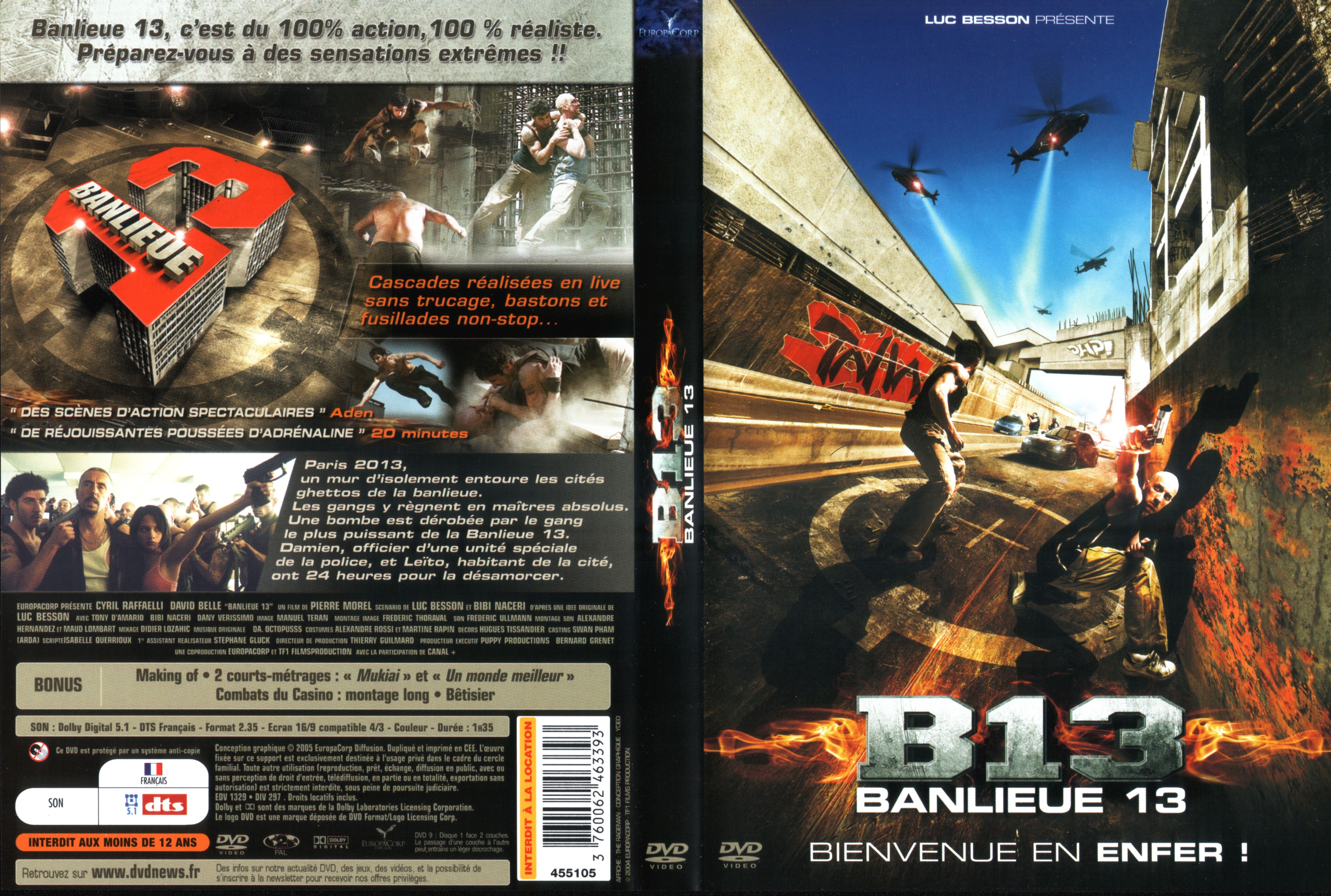 Jaquette DVD Banlieue 13 v2