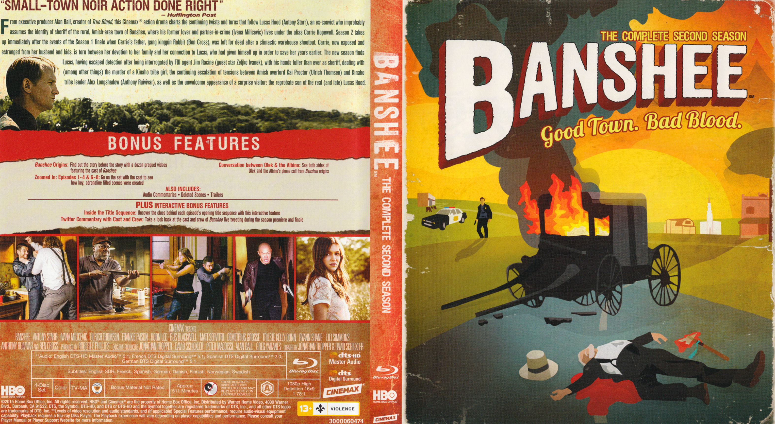 Jaquette DVD Banshee Saison 2 Zone 1 (BLU-RAY)