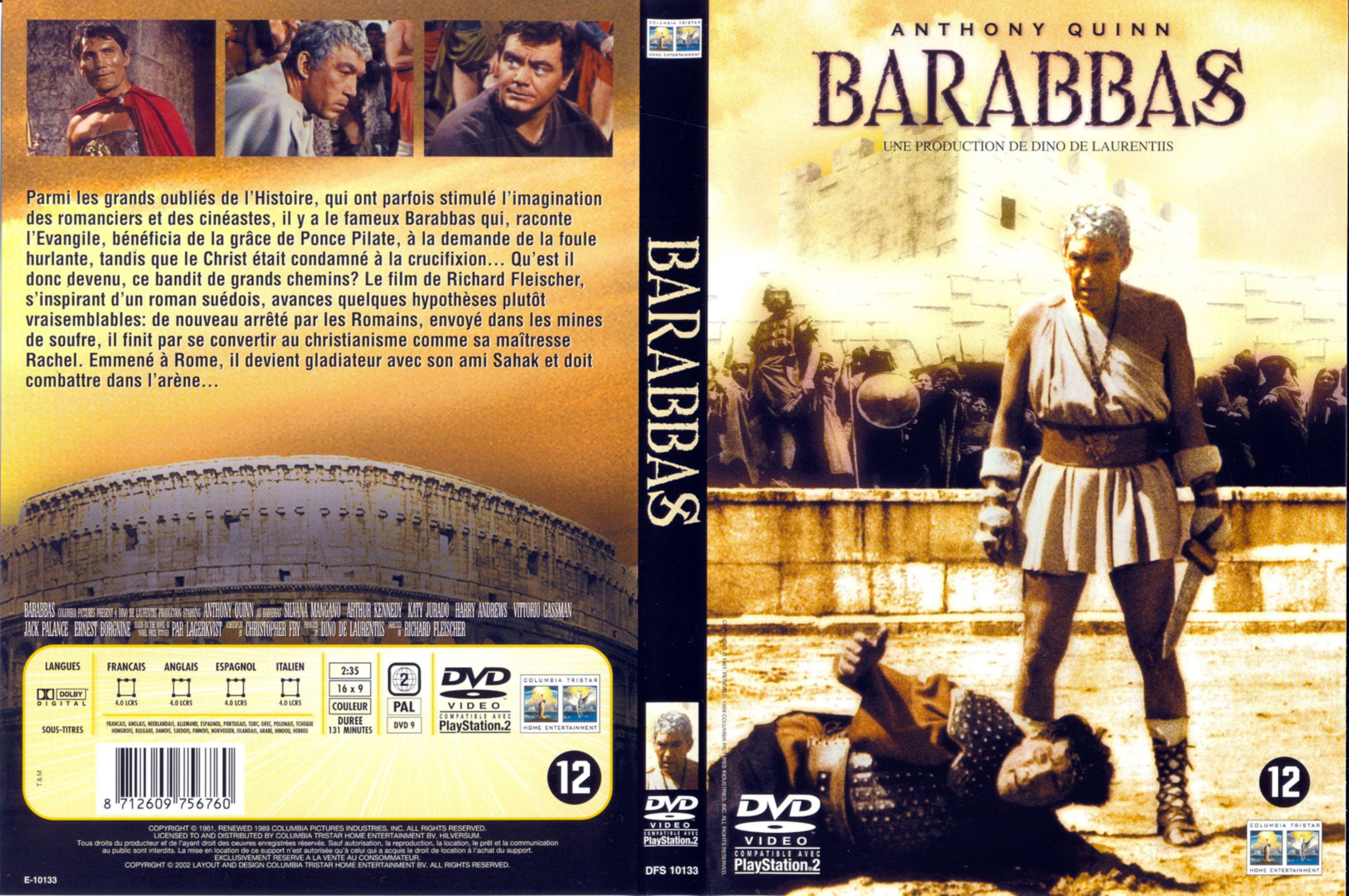 Jaquette DVD Barabbas v2