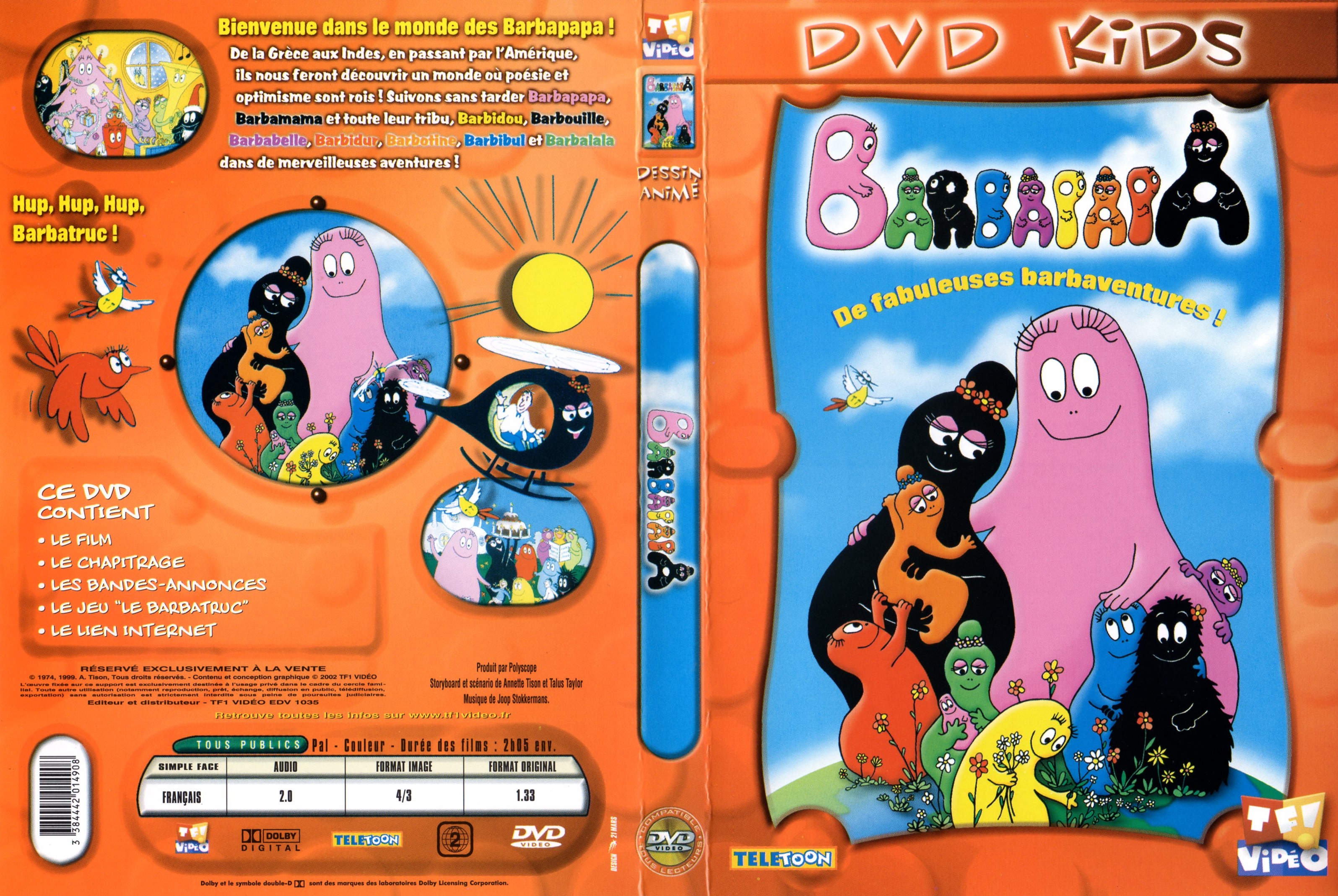 Jaquette DVD Barbapapa - de fabuleuses barbaventures