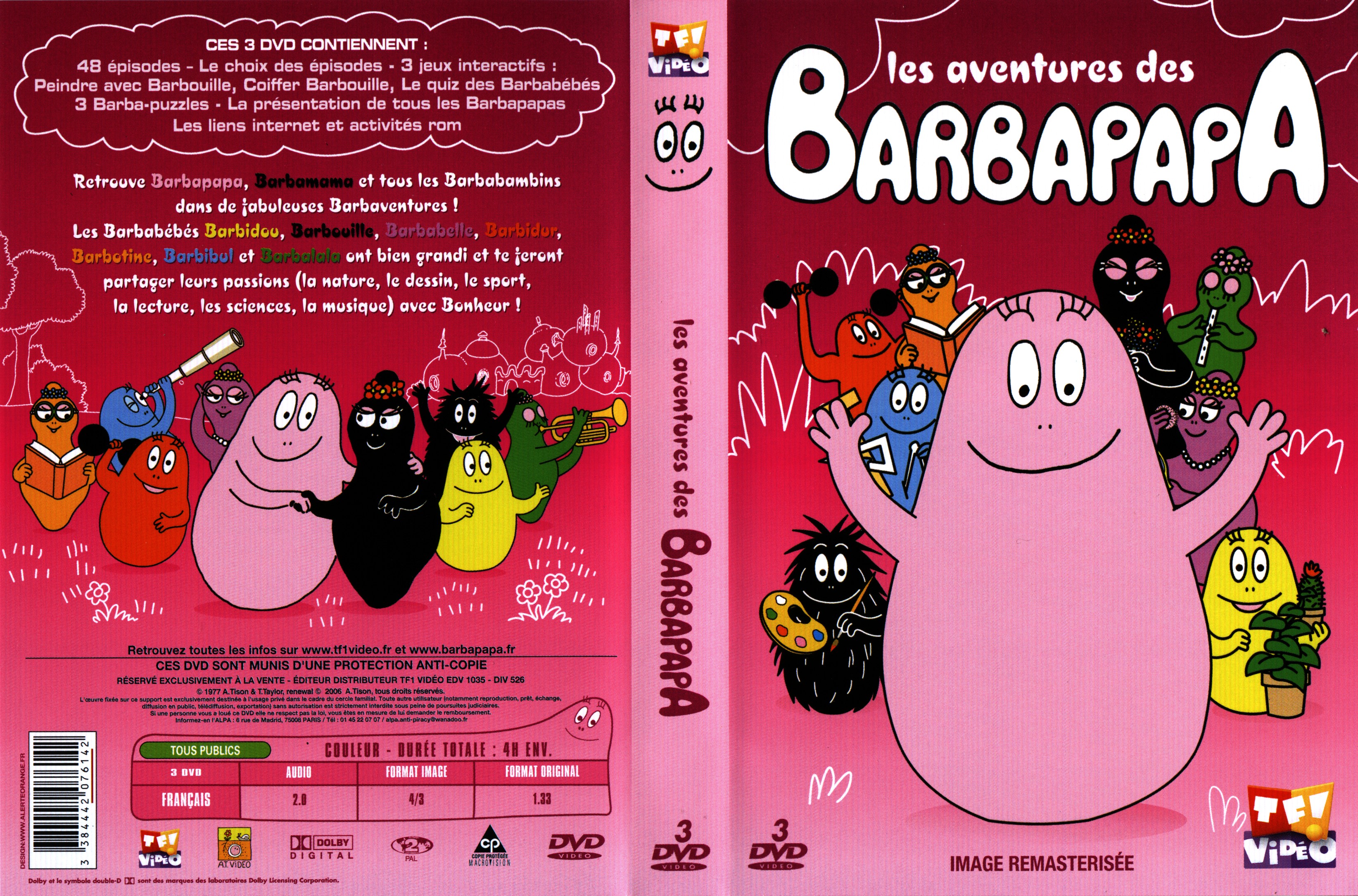 Jaquette DVD Barbapapa - les aventures des Barbapapa