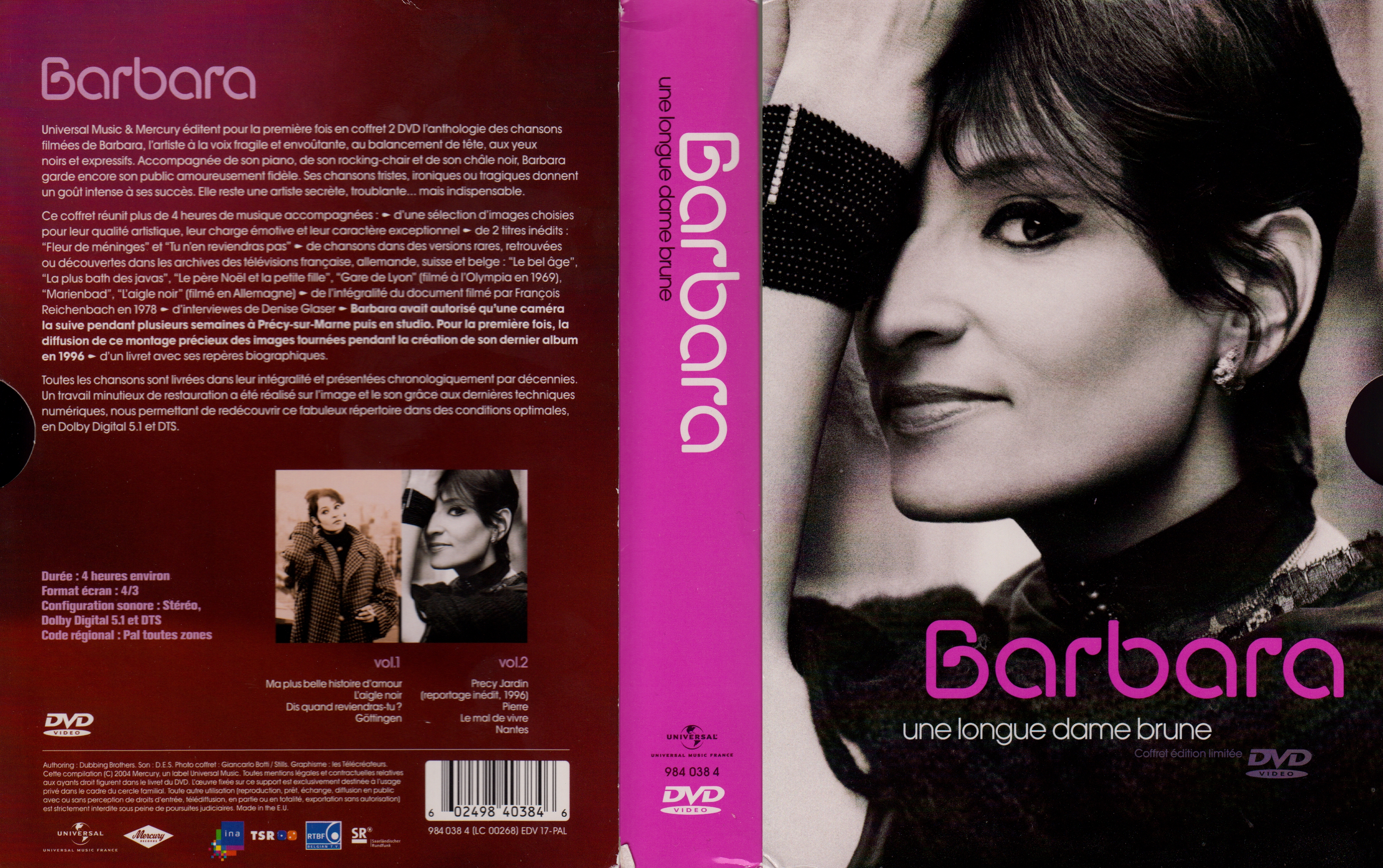Jaquette DVD Barbara Une longue Dame brune