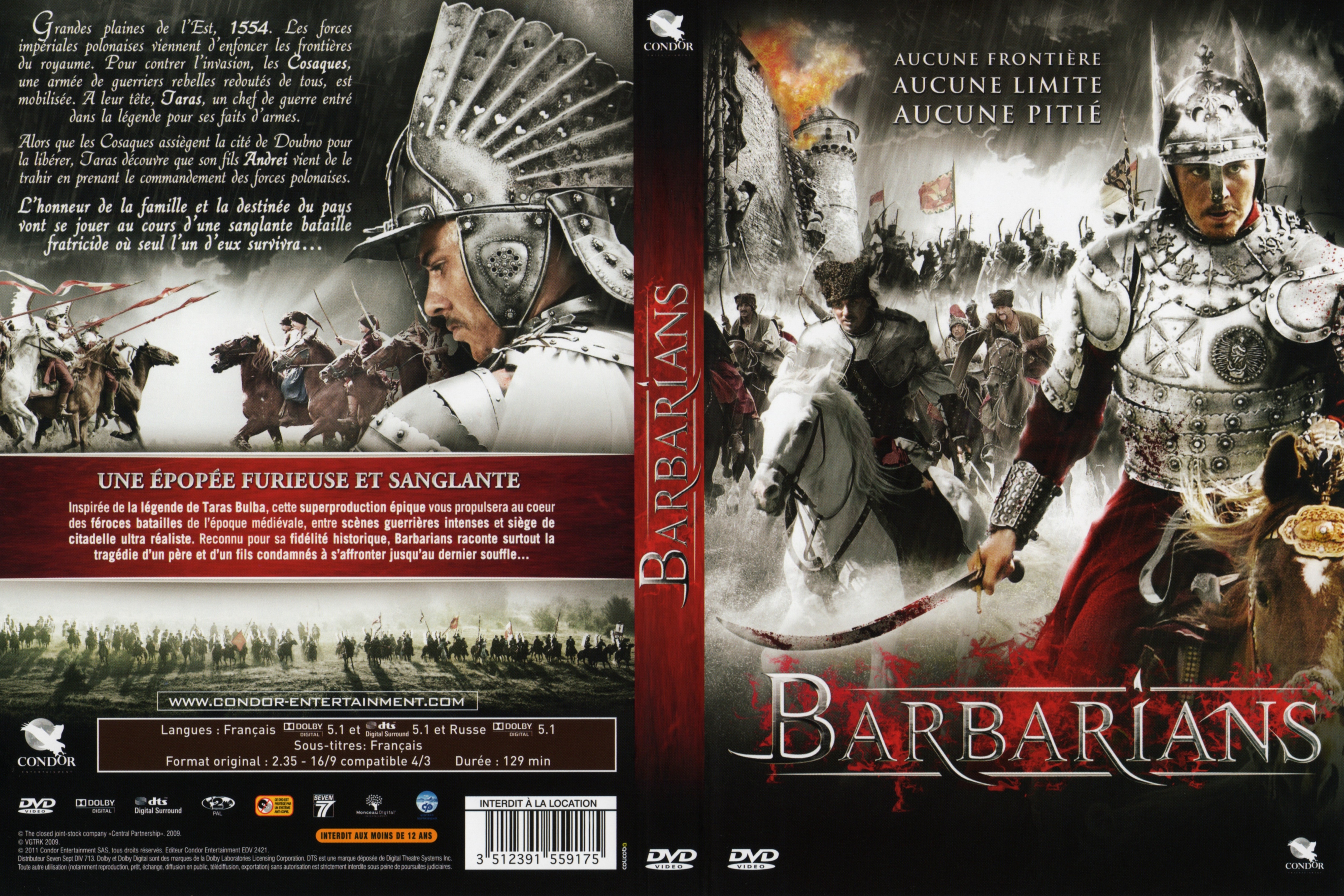 Jaquette DVD Barbarians (2010)