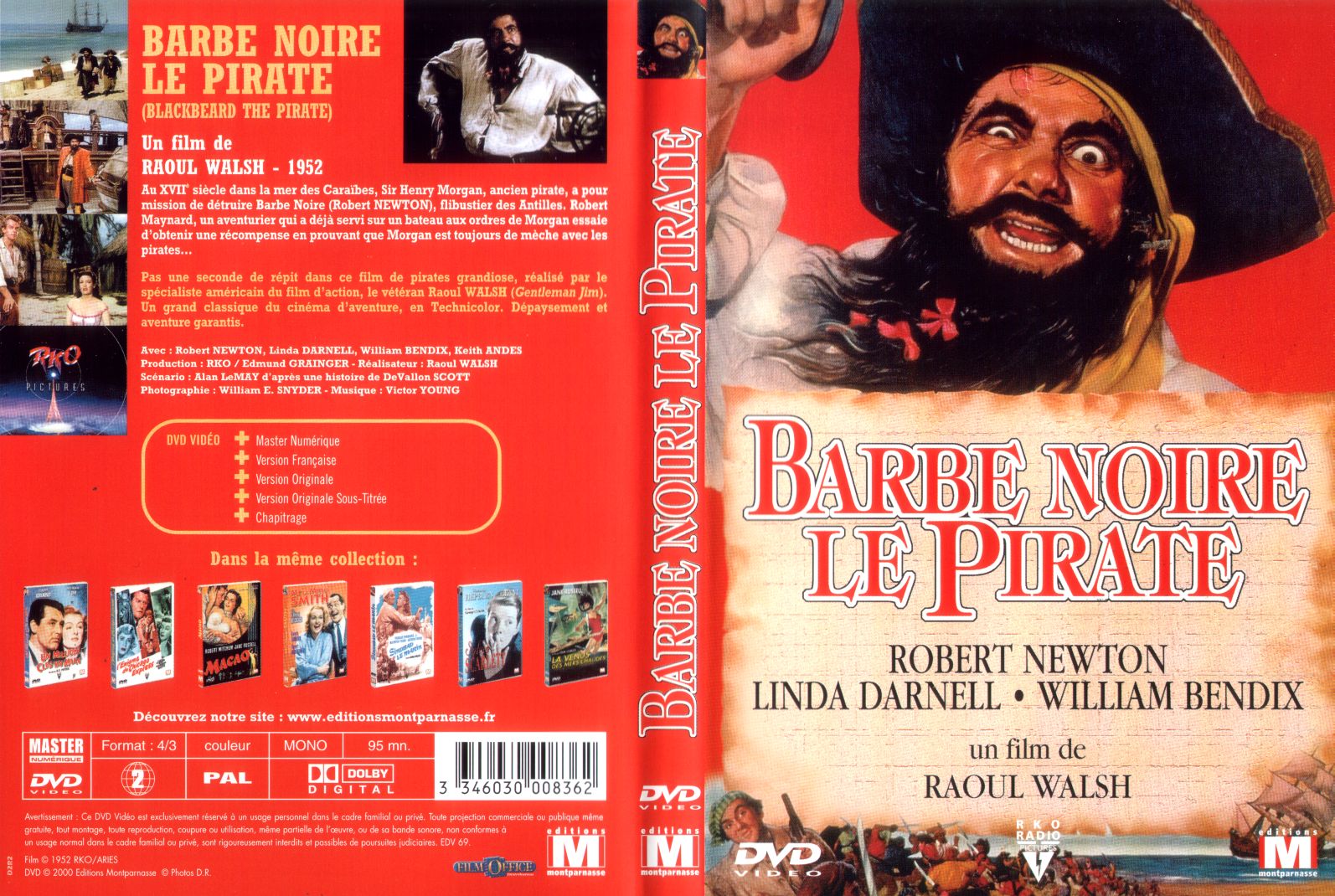 Jaquette DVD Barbe noire le pirate
