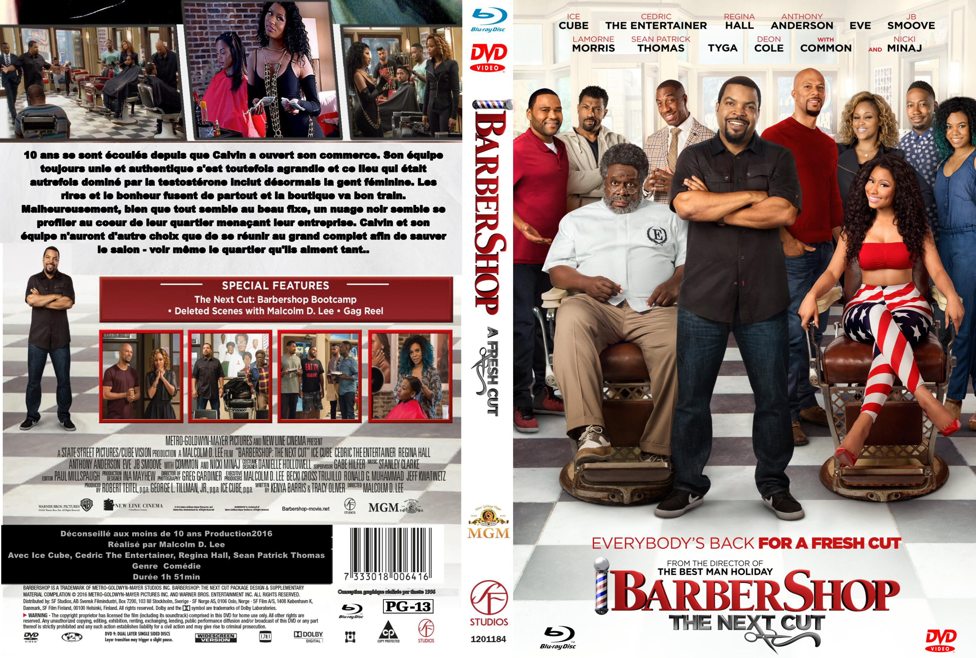 Jaquette DVD Barbershop the next cut custom