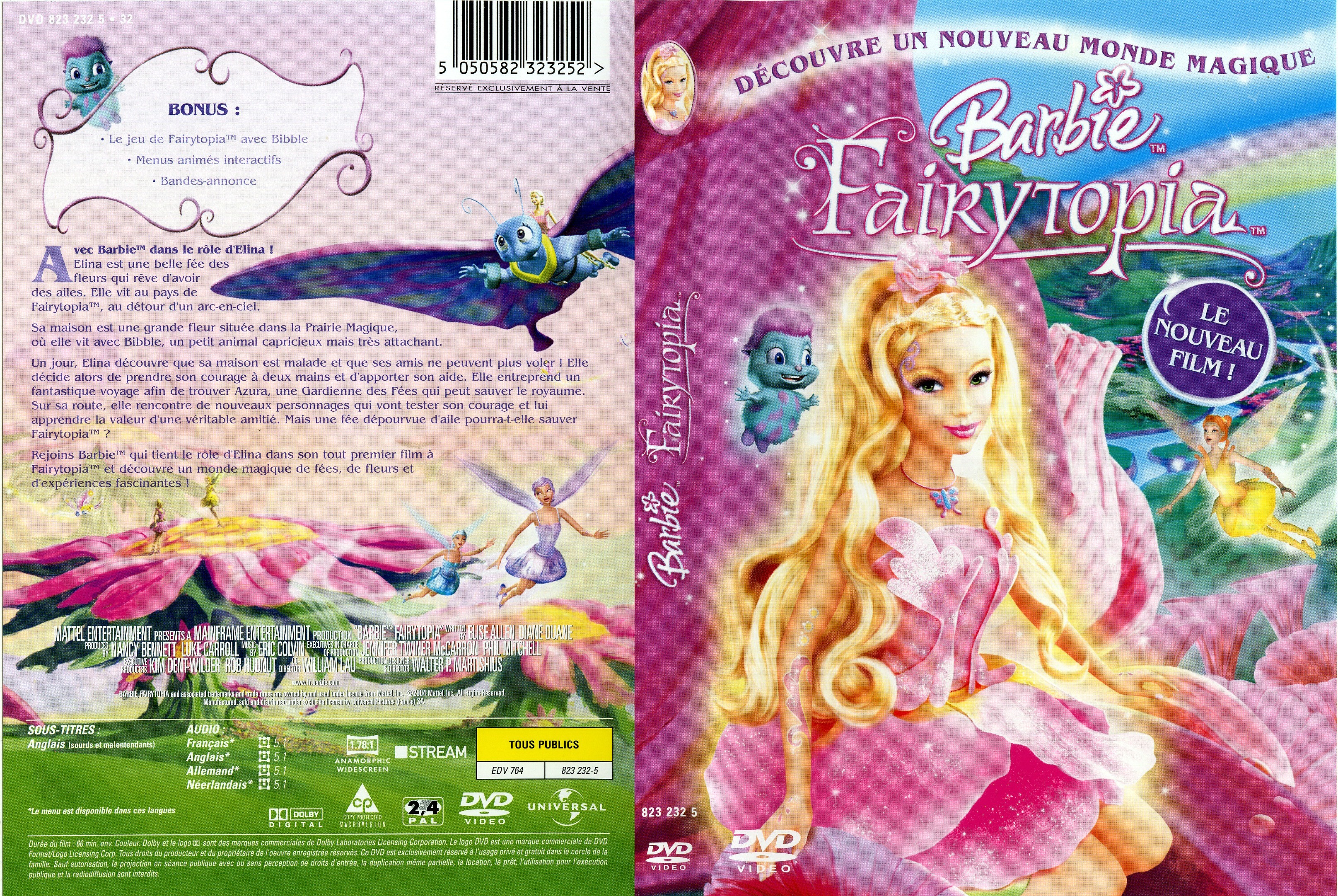 Jaquette DVD Barbie Fairytopia