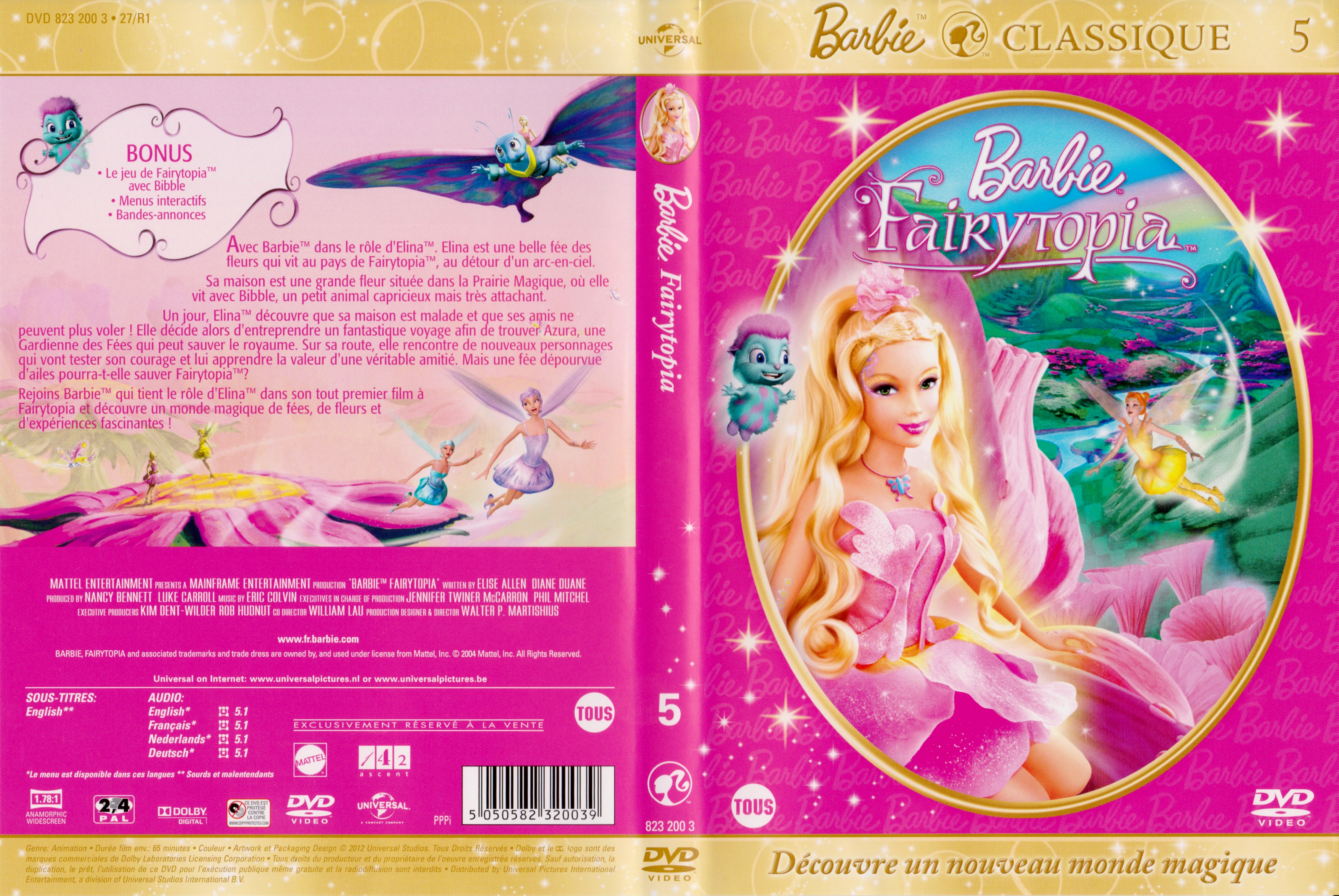 Jaquette DVD Barbie Fairytopia v2