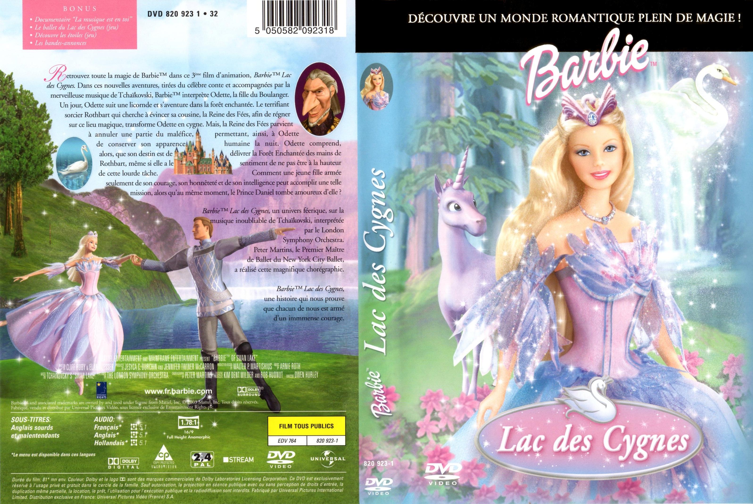 Jaquette DVD Barbie Lac des Cygnes
