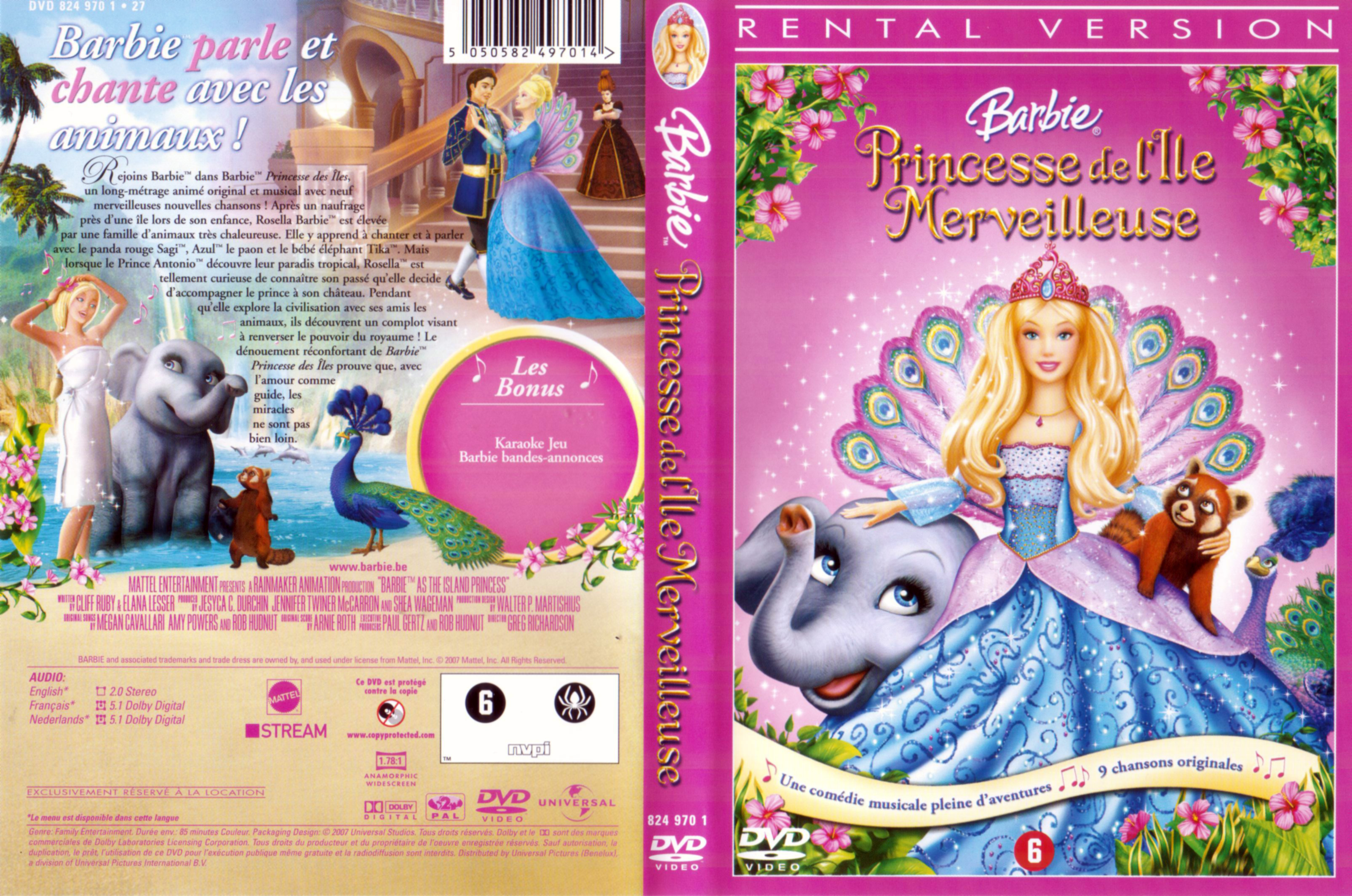 Jaquette DVD Barbie Princesse de l