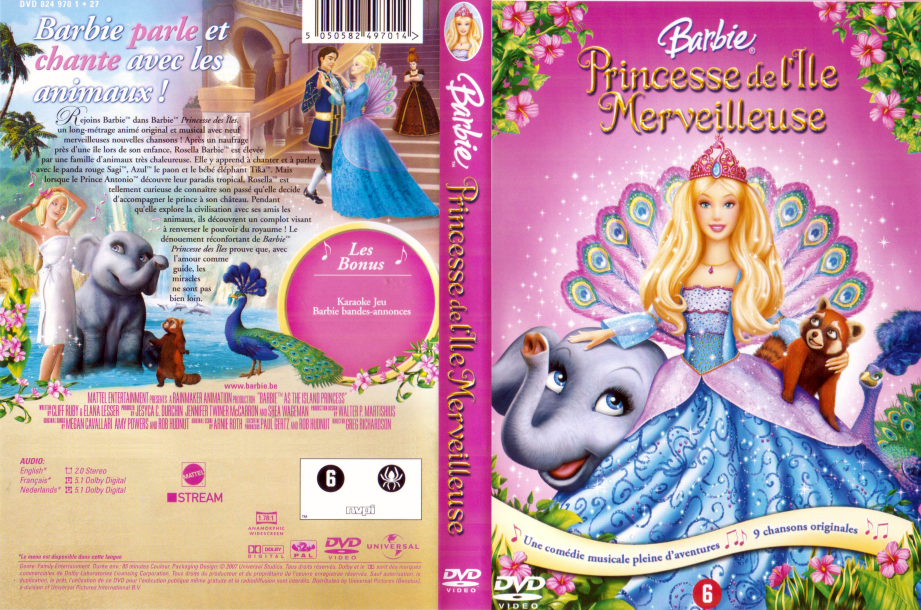 Jaquette DVD Barbie Princesse de l