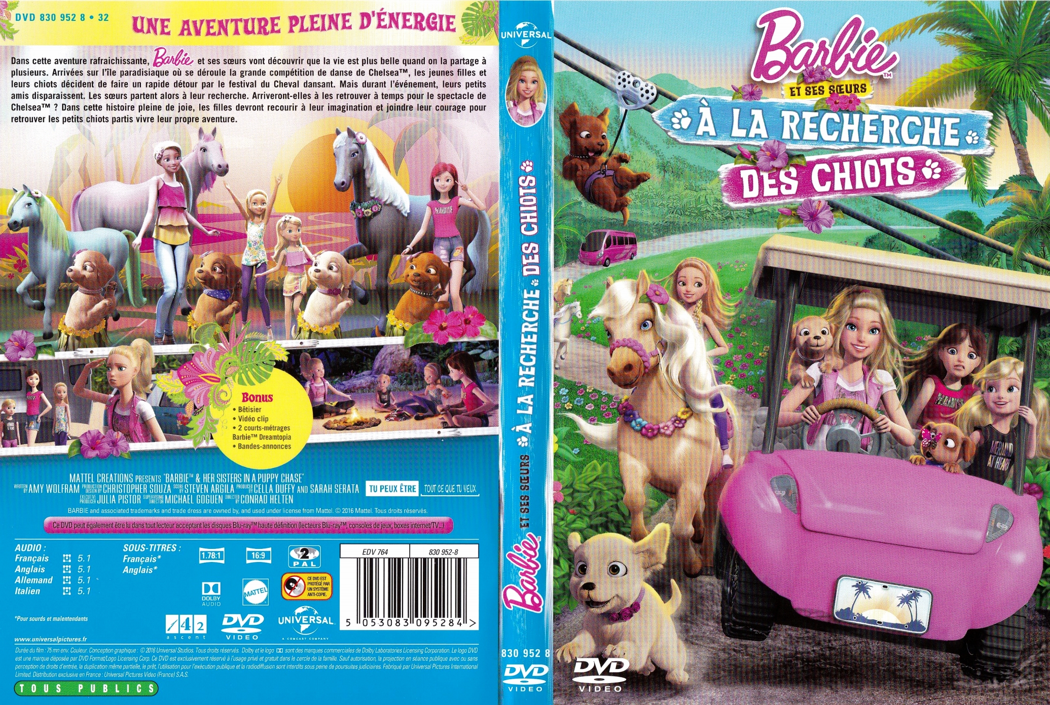 Jaquette DVD Barbie - A la recherche des chiots