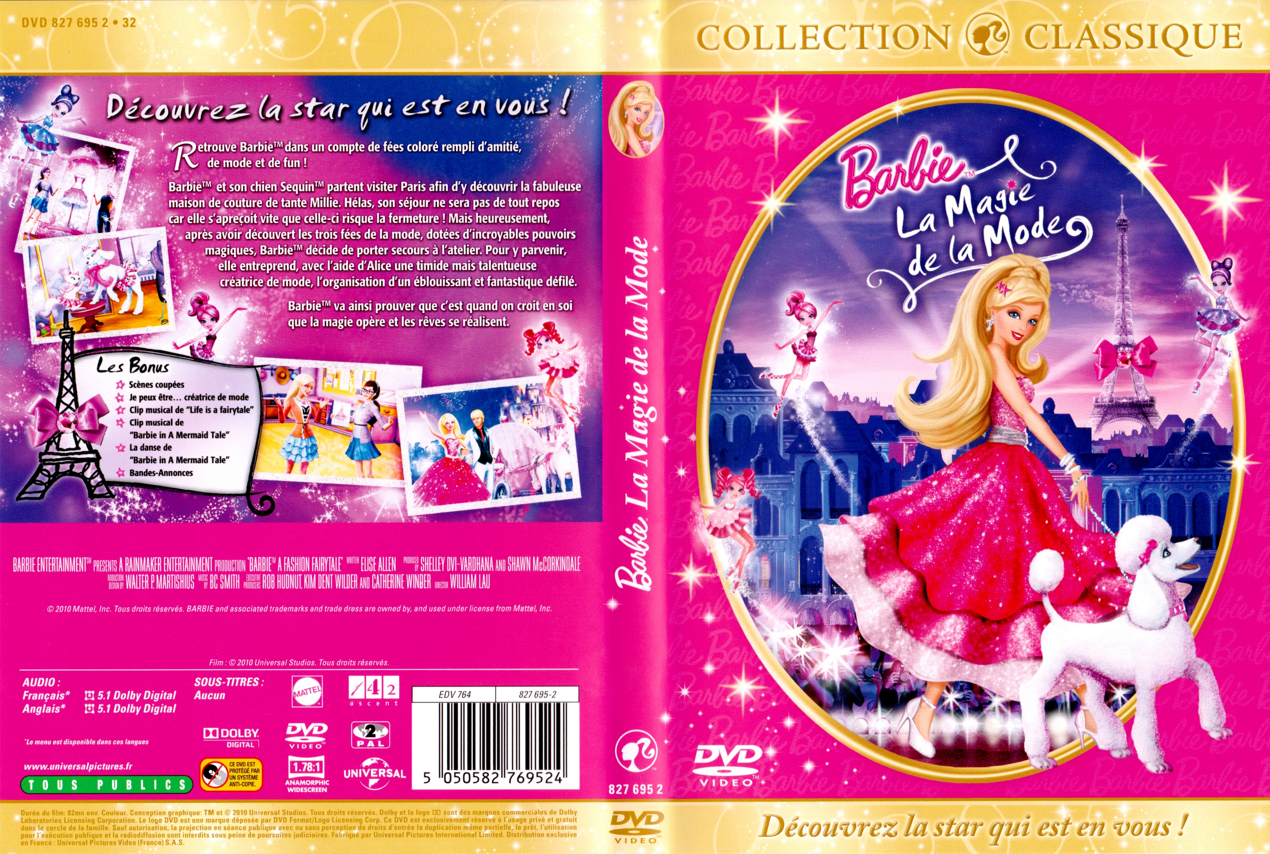 Jaquette DVD Barbie - La magie de la mode