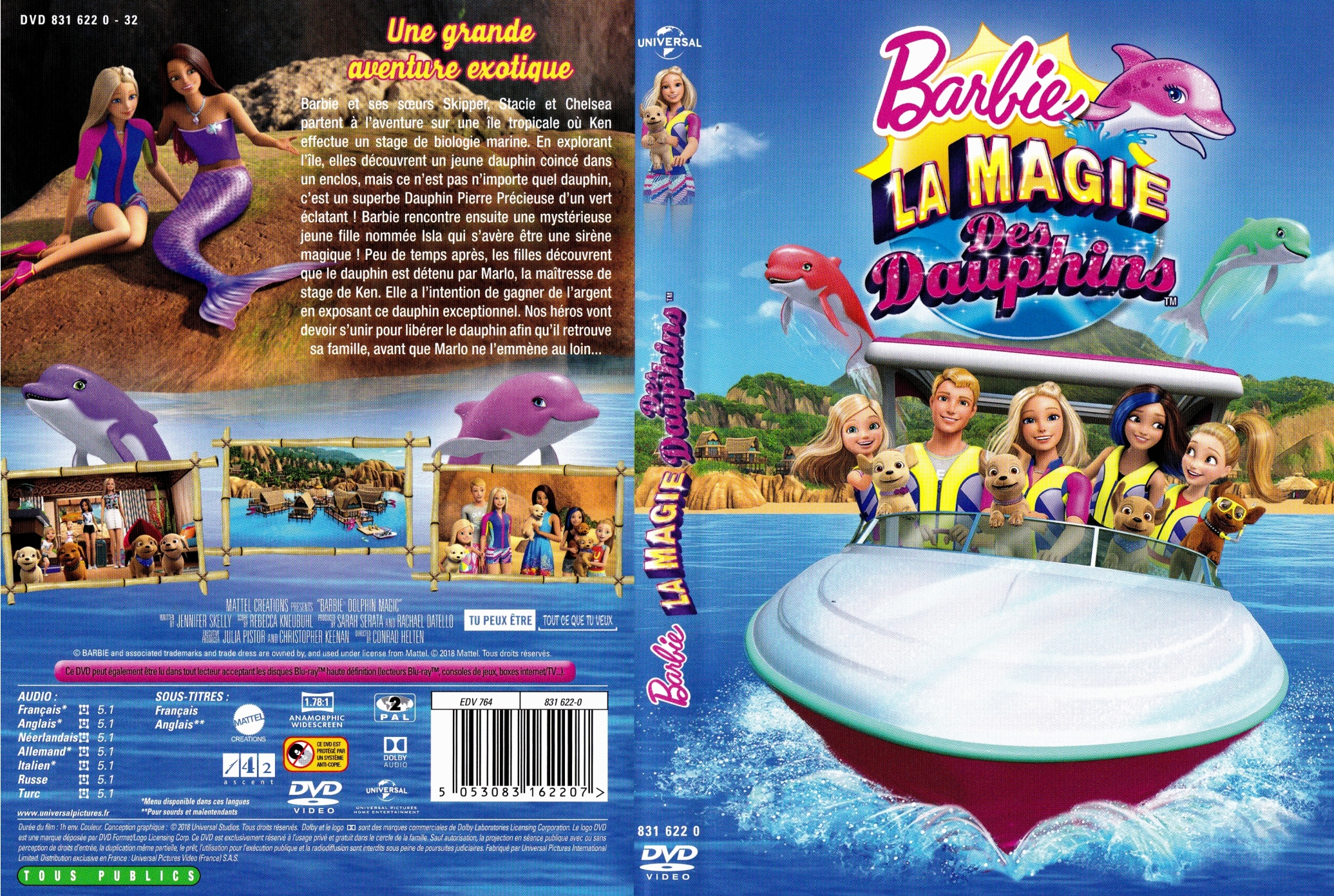 Jaquette DVD Barbie - La magie des dauphins