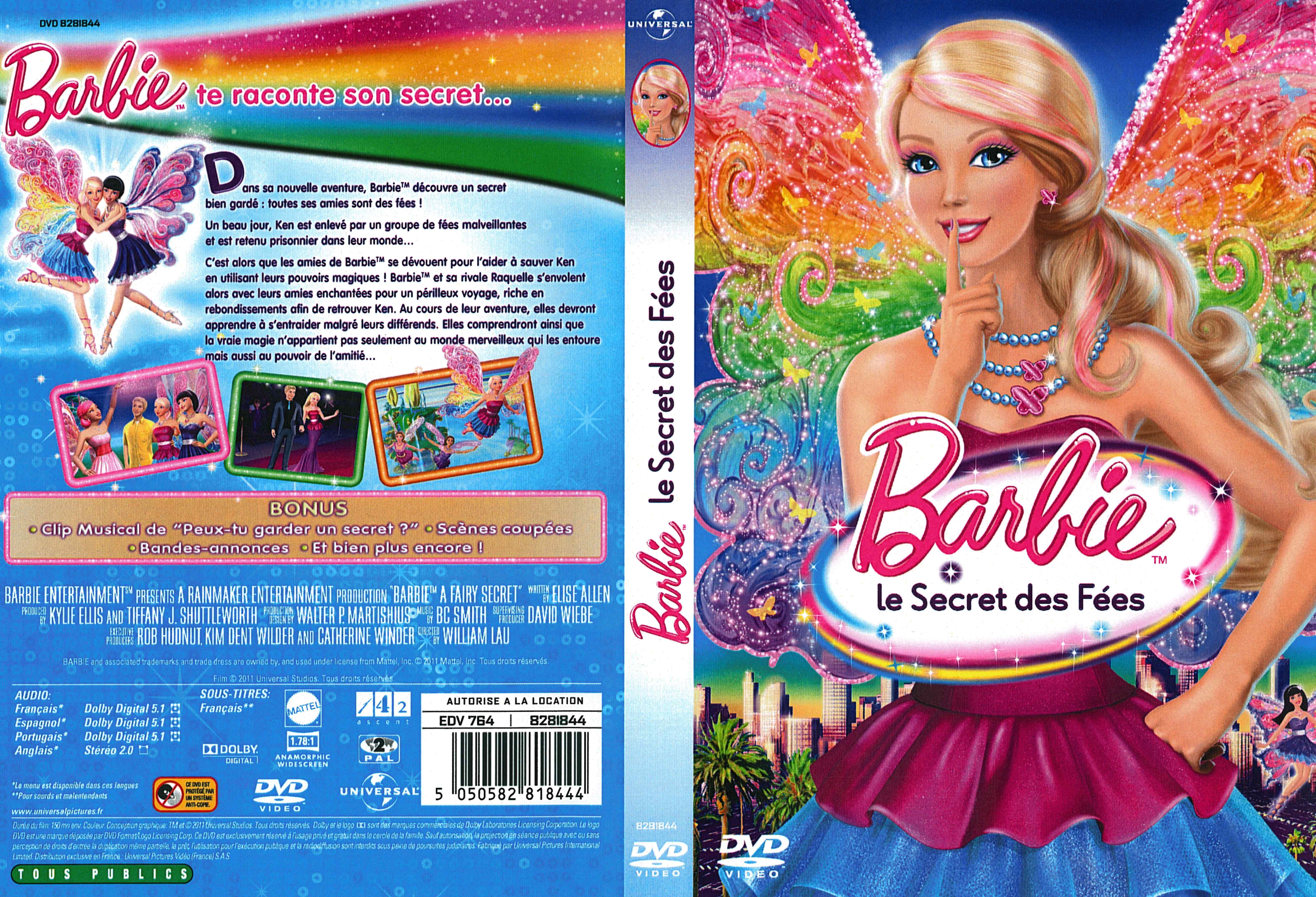 Jaquette DVD Barbie - Le secret des fes