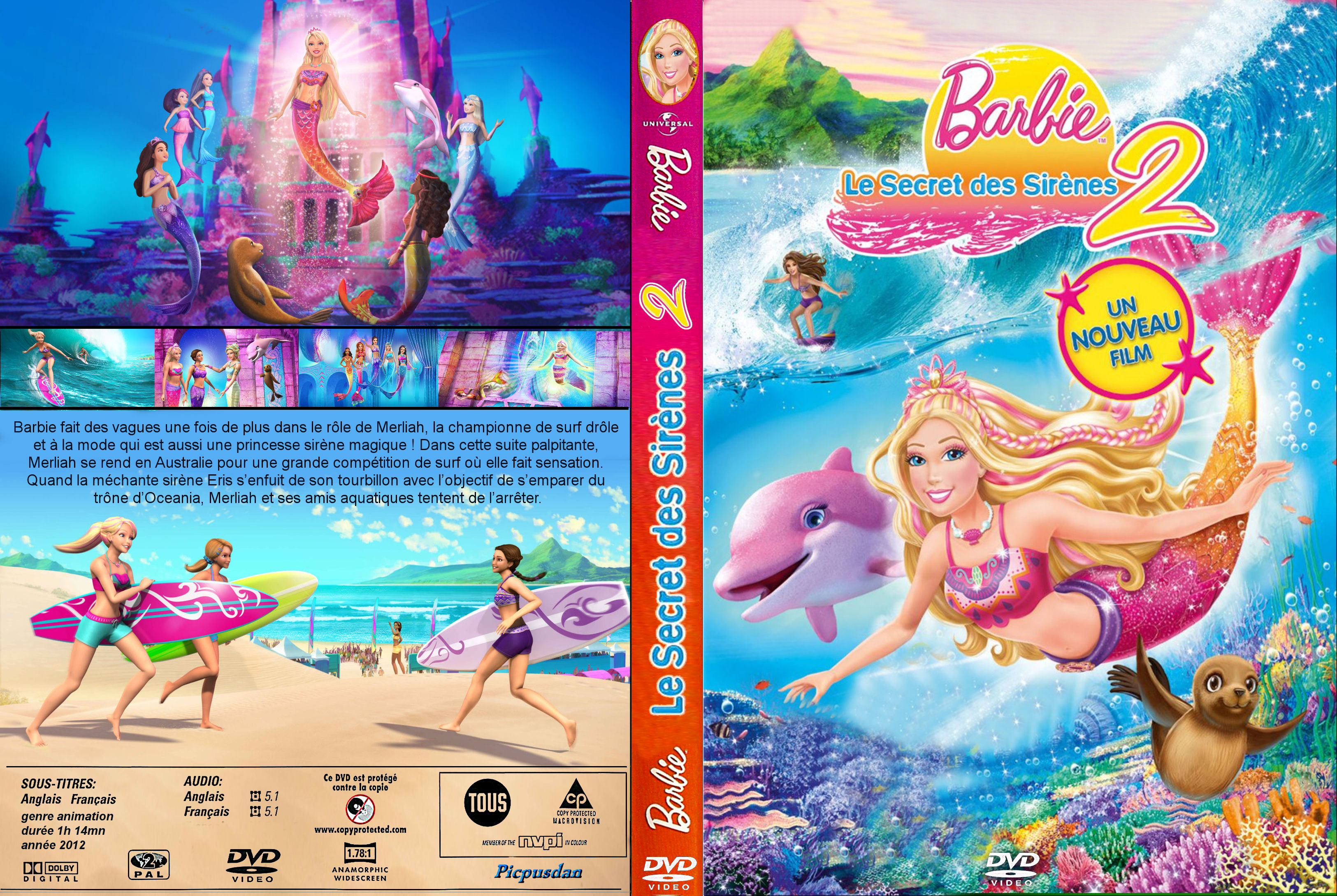 Jaquette DVD Barbie - le secret des sirenes 2 custom