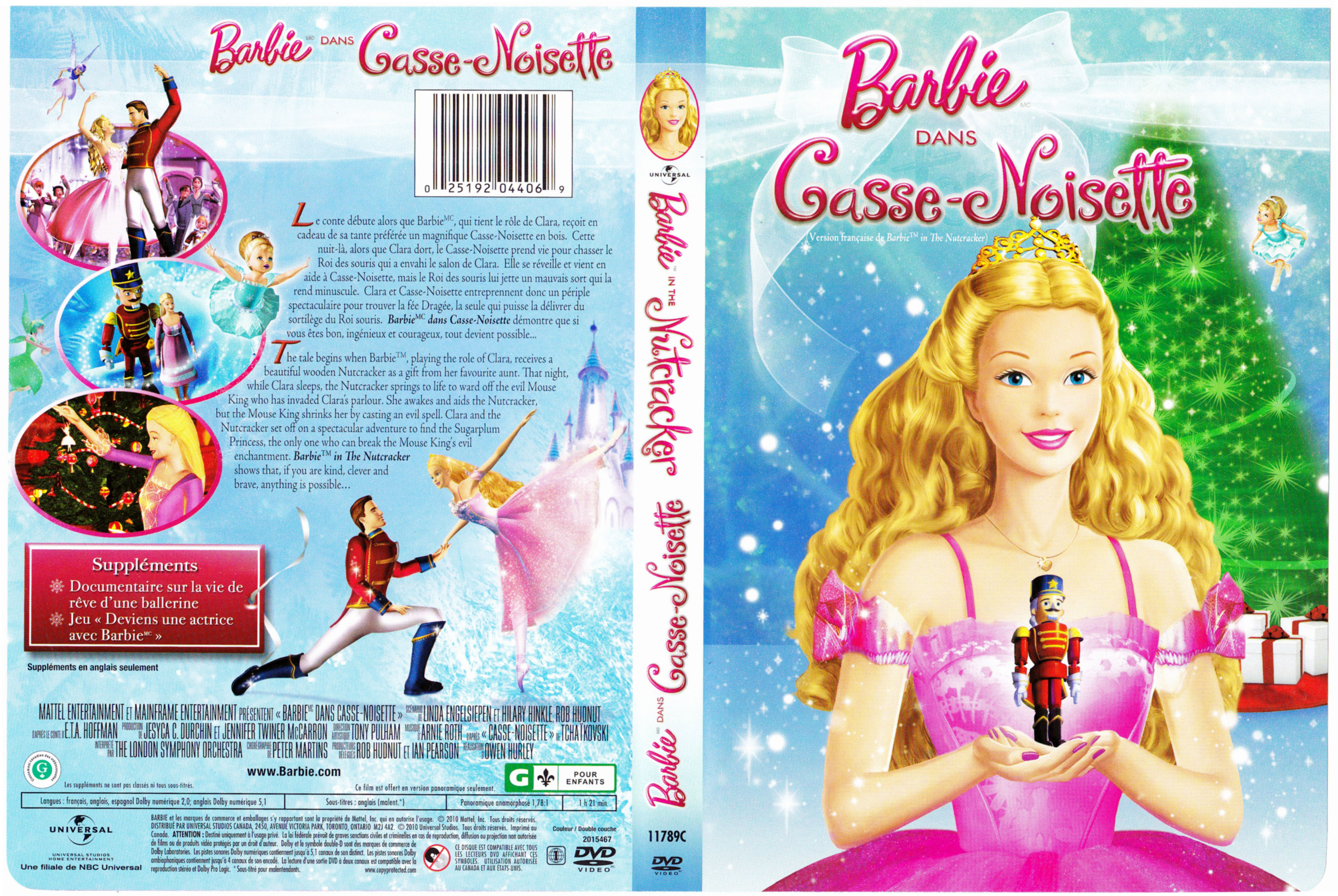 Jaquette DVD Barbie dans Casse-Noisette - Barbie in the Nutcracker (Canadienne)