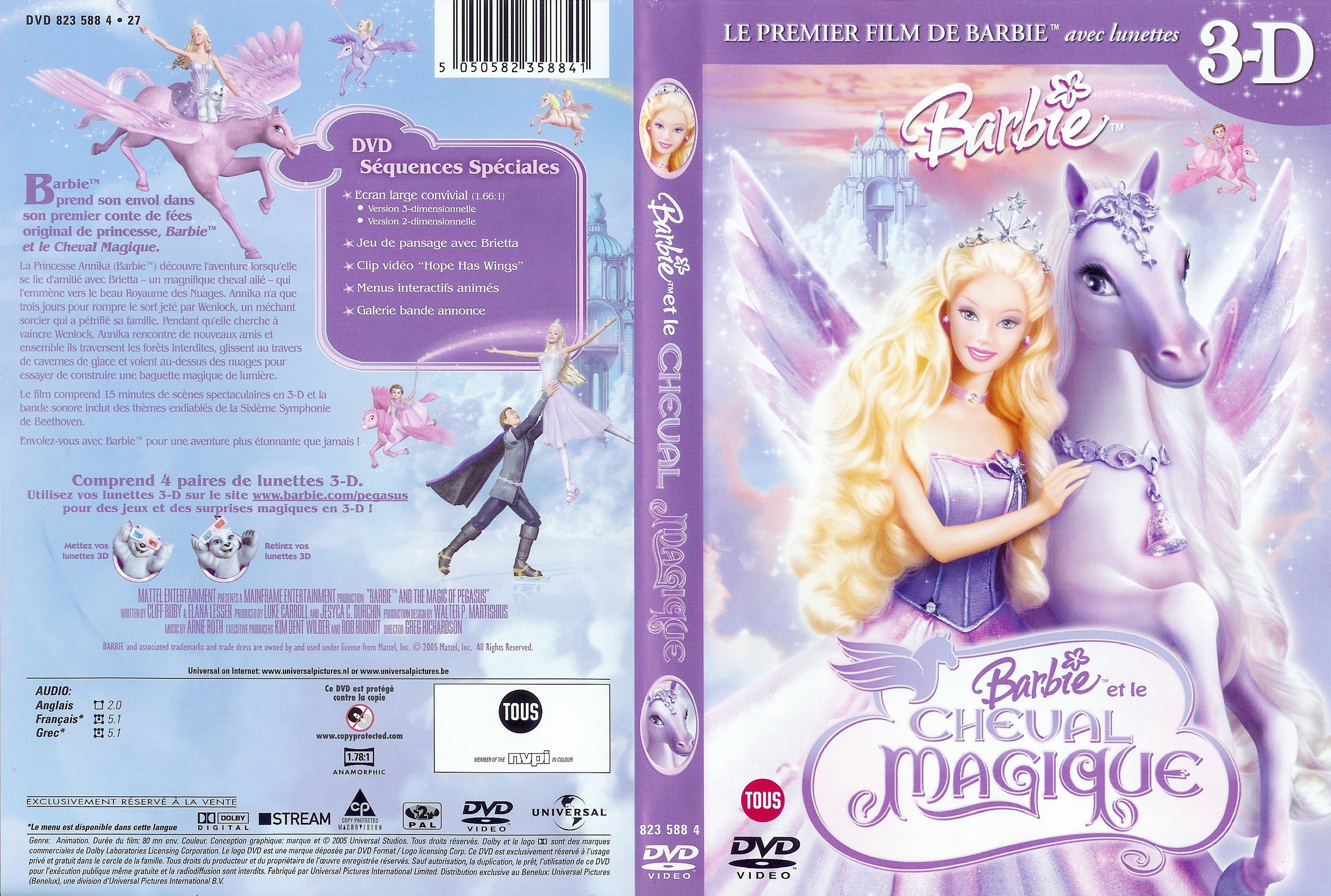 Jaquette DVD Barbie et le cheval magique