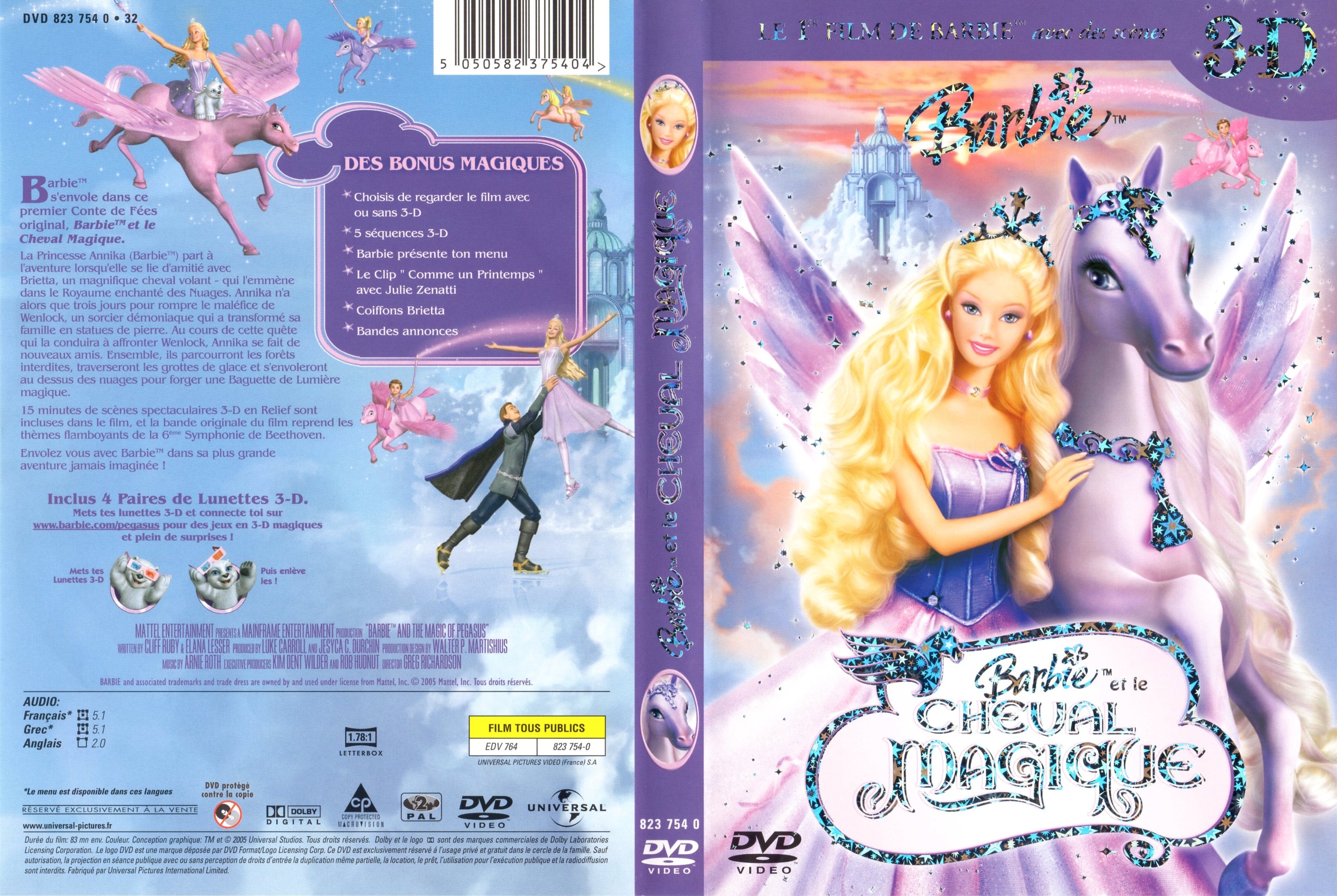 Jaquette DVD Barbie et le cheval magique v2