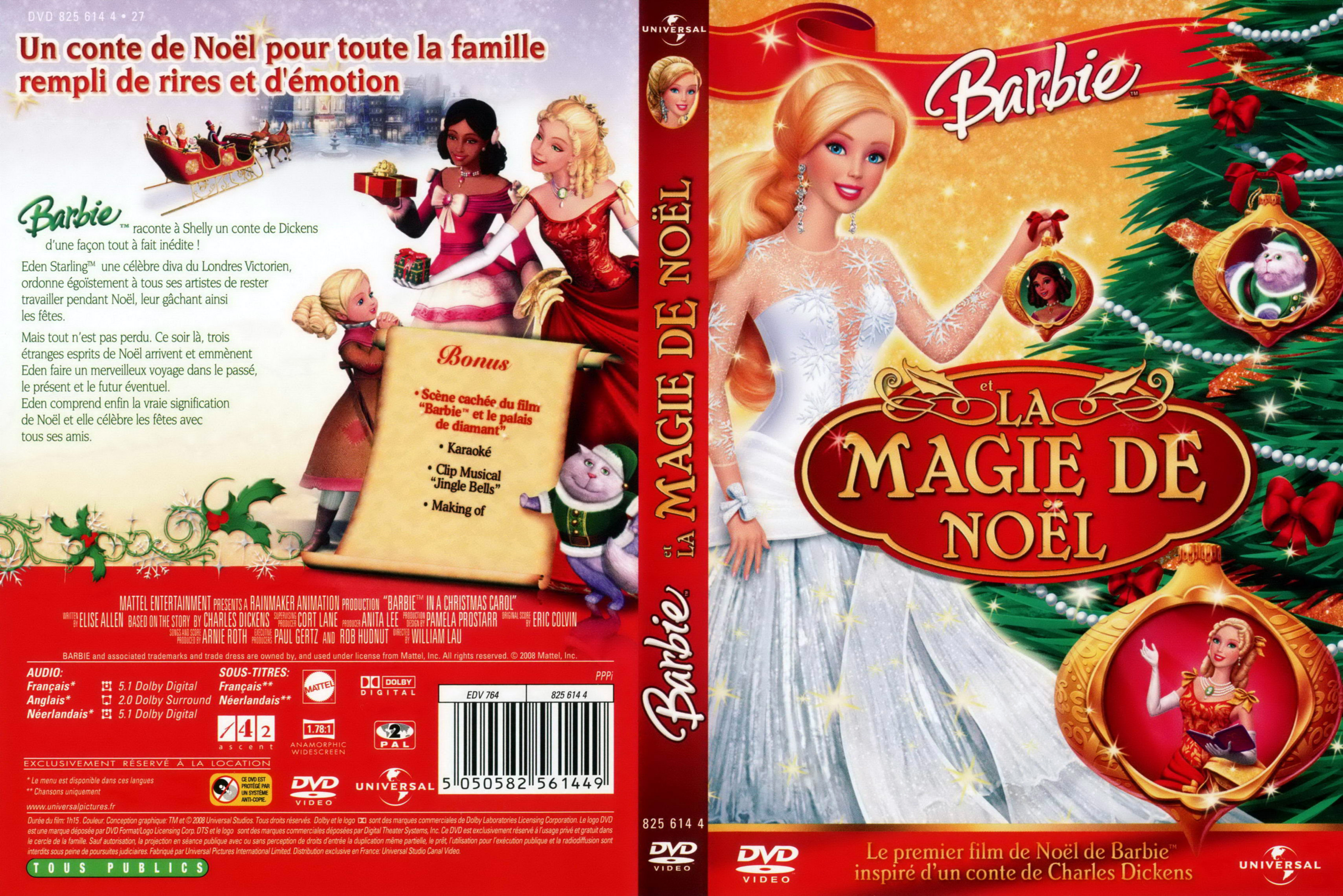 Jaquette DVD Barbie la magie de noel