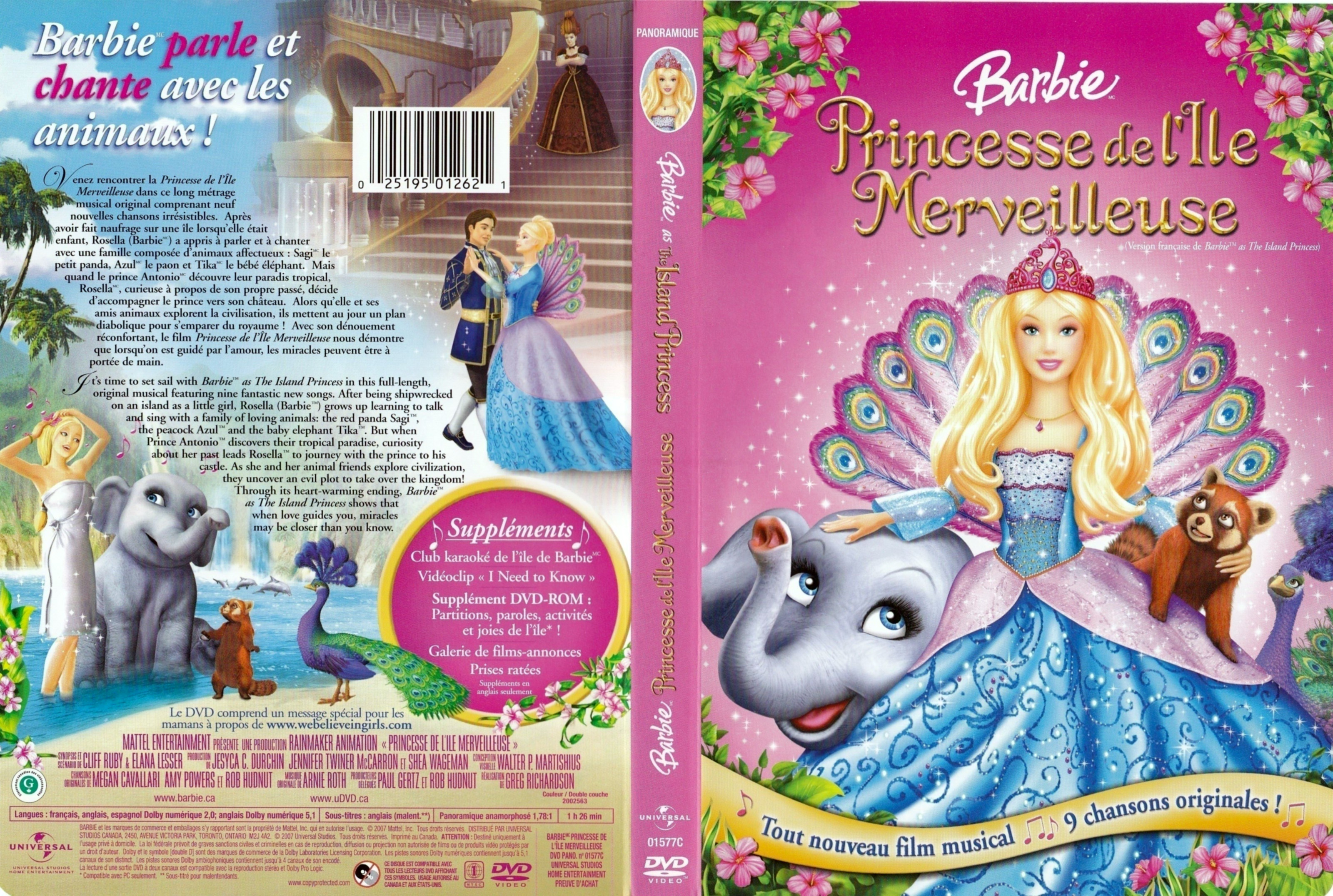 Jaquette DVD Barbie princesse de l