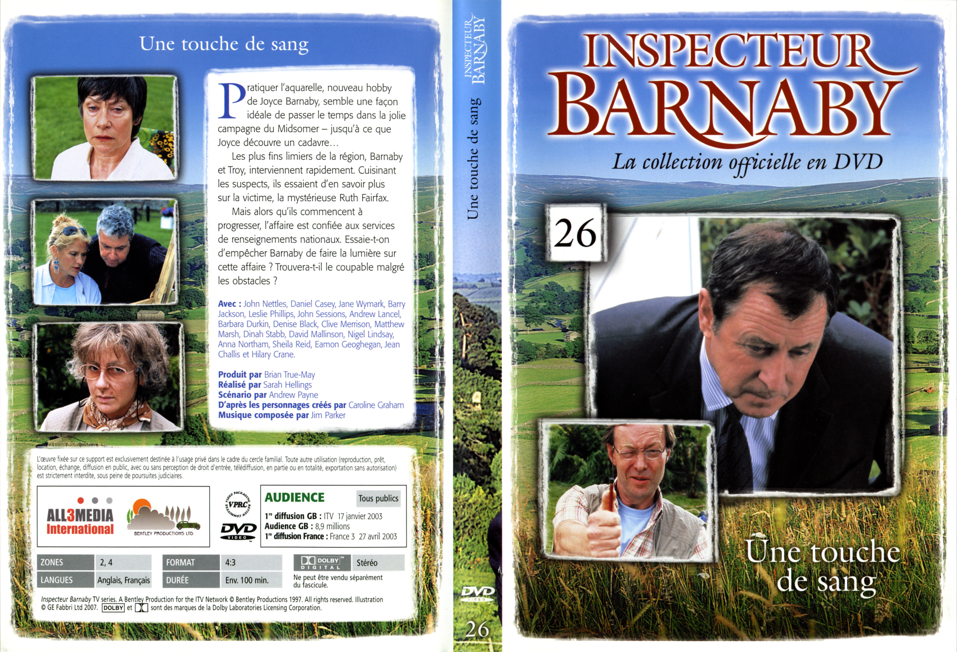 Jaquette DVD Barnaby vol 26 - Une touche de sang