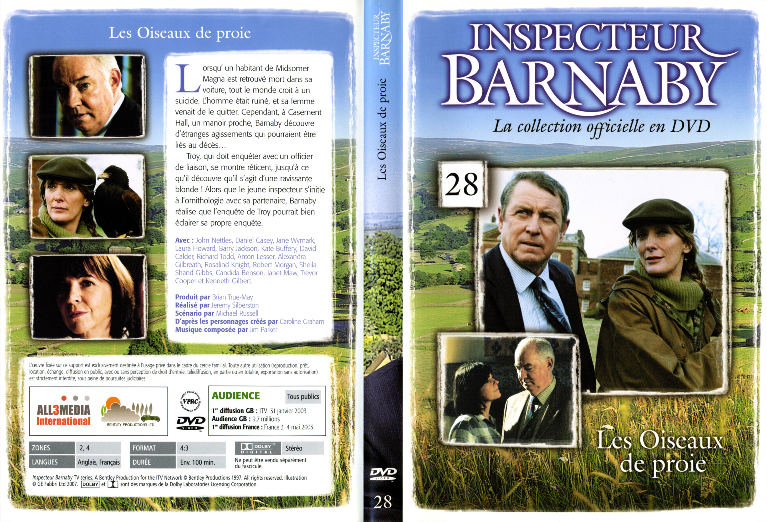 Jaquette DVD Barnaby vol 28 - Les Oiseaux de proie