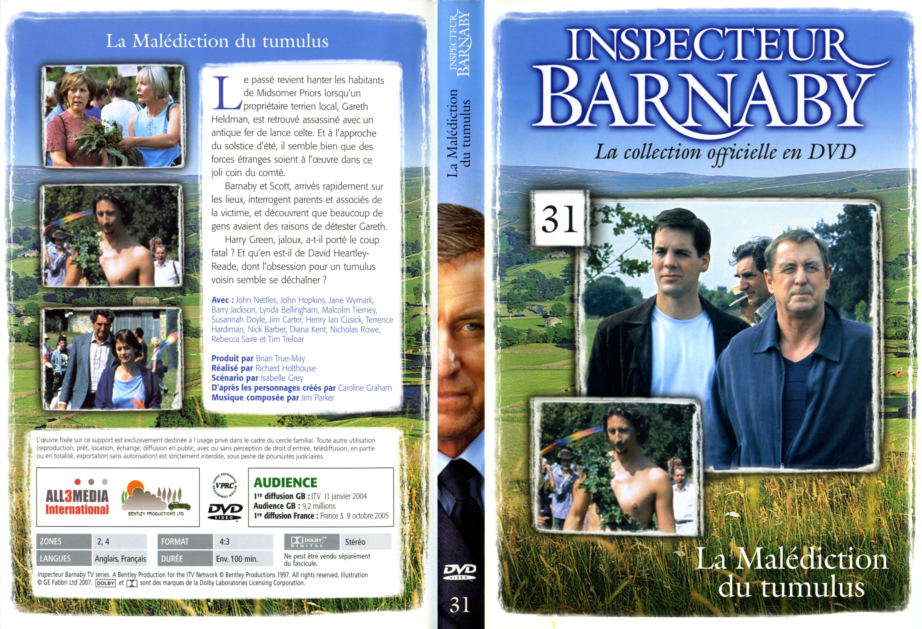 Jaquette DVD Barnaby vol 31 - La Maldiction du tumulus