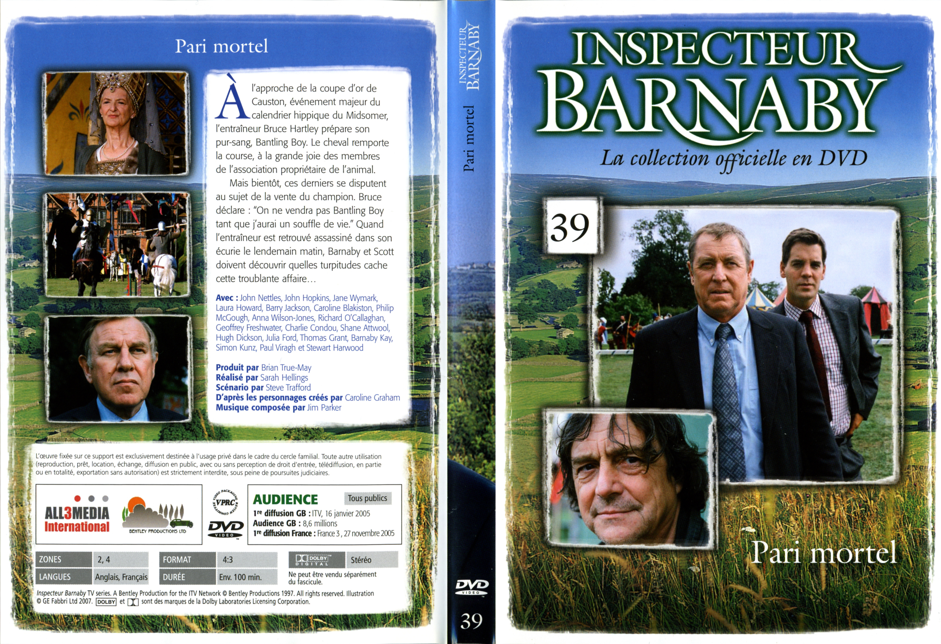 Jaquette DVD Barnaby vol 39 - Pari mortel