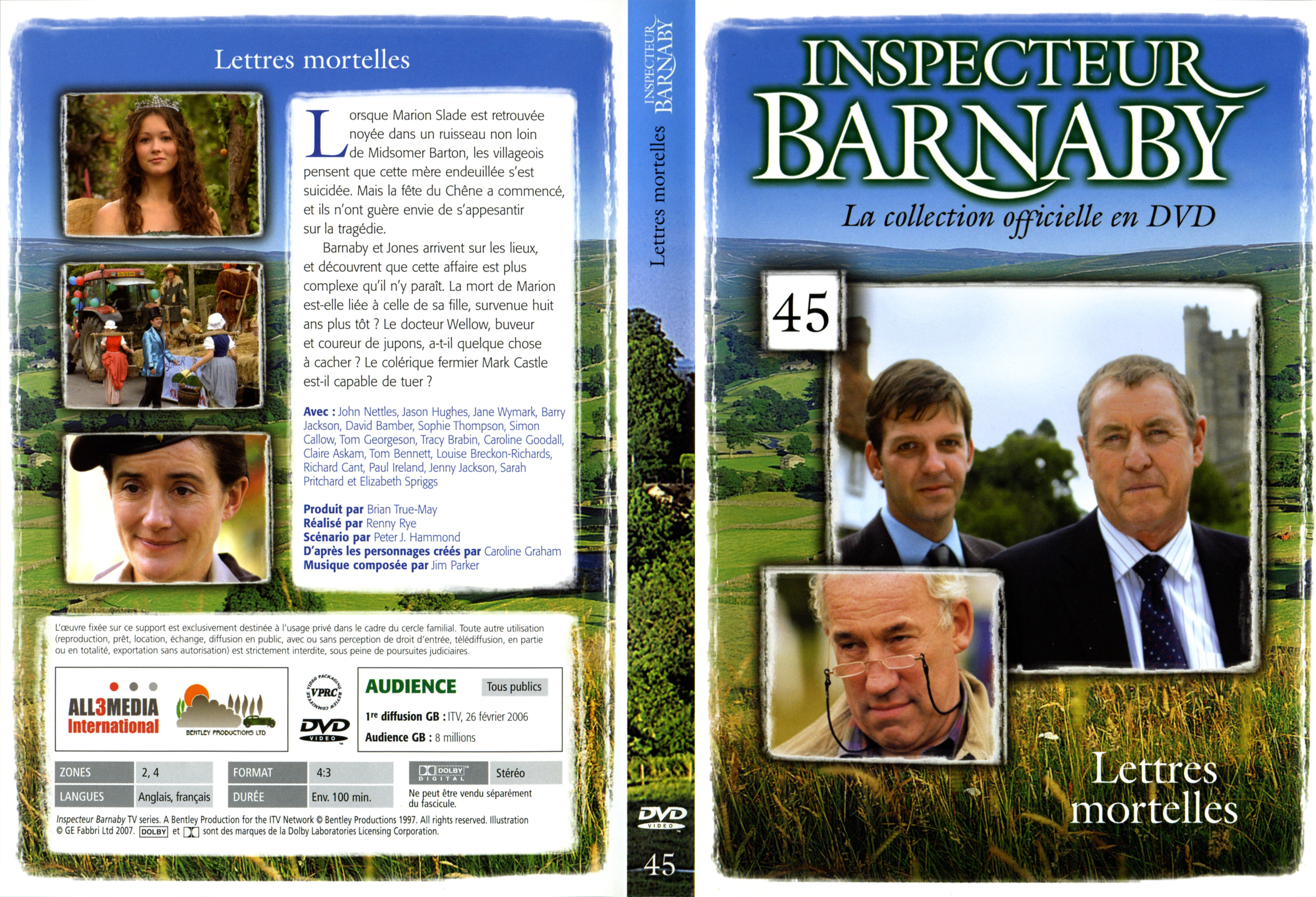 Jaquette DVD Barnaby vol 45 - Lettres mortelles