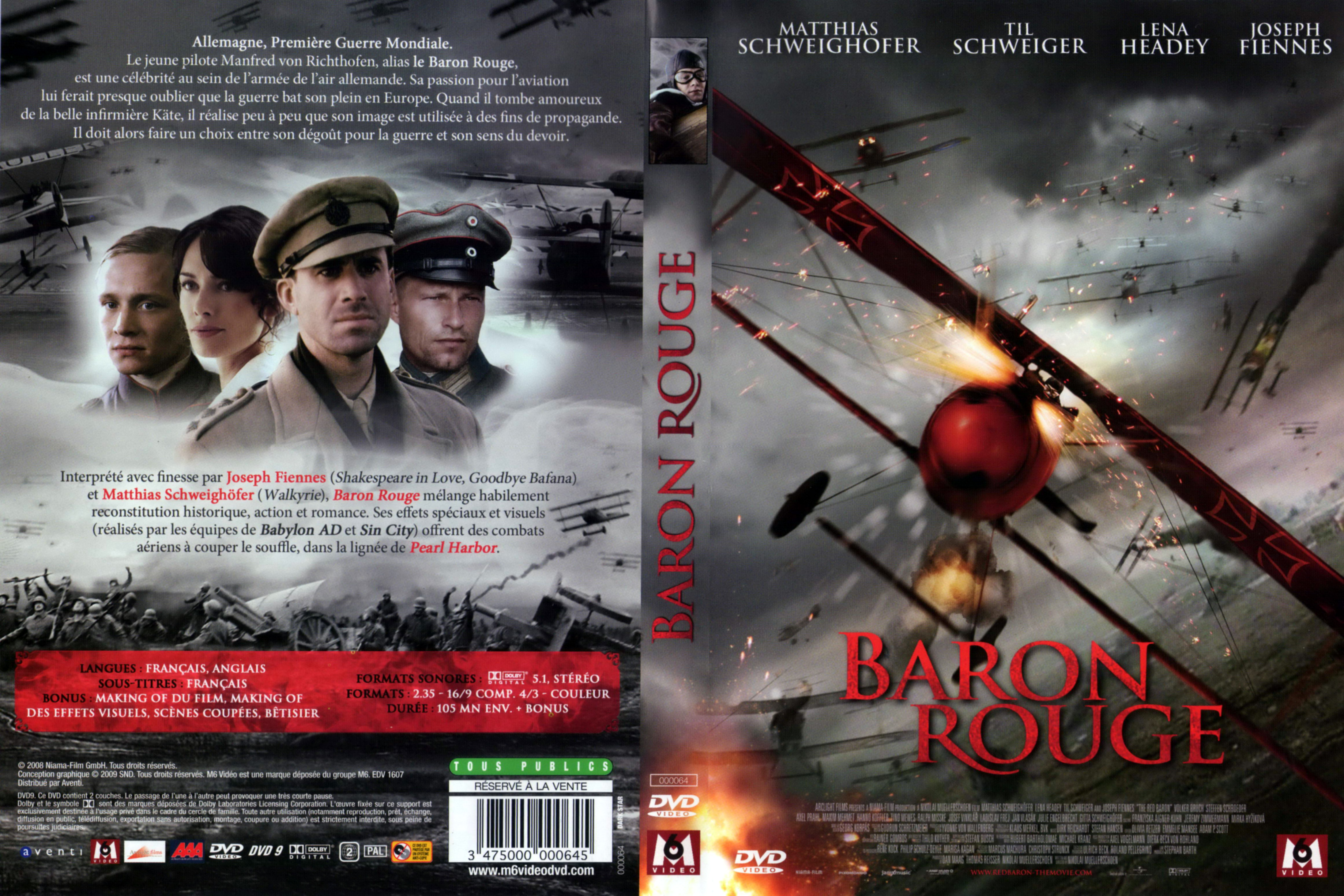 Jaquette DVD Baron rouge