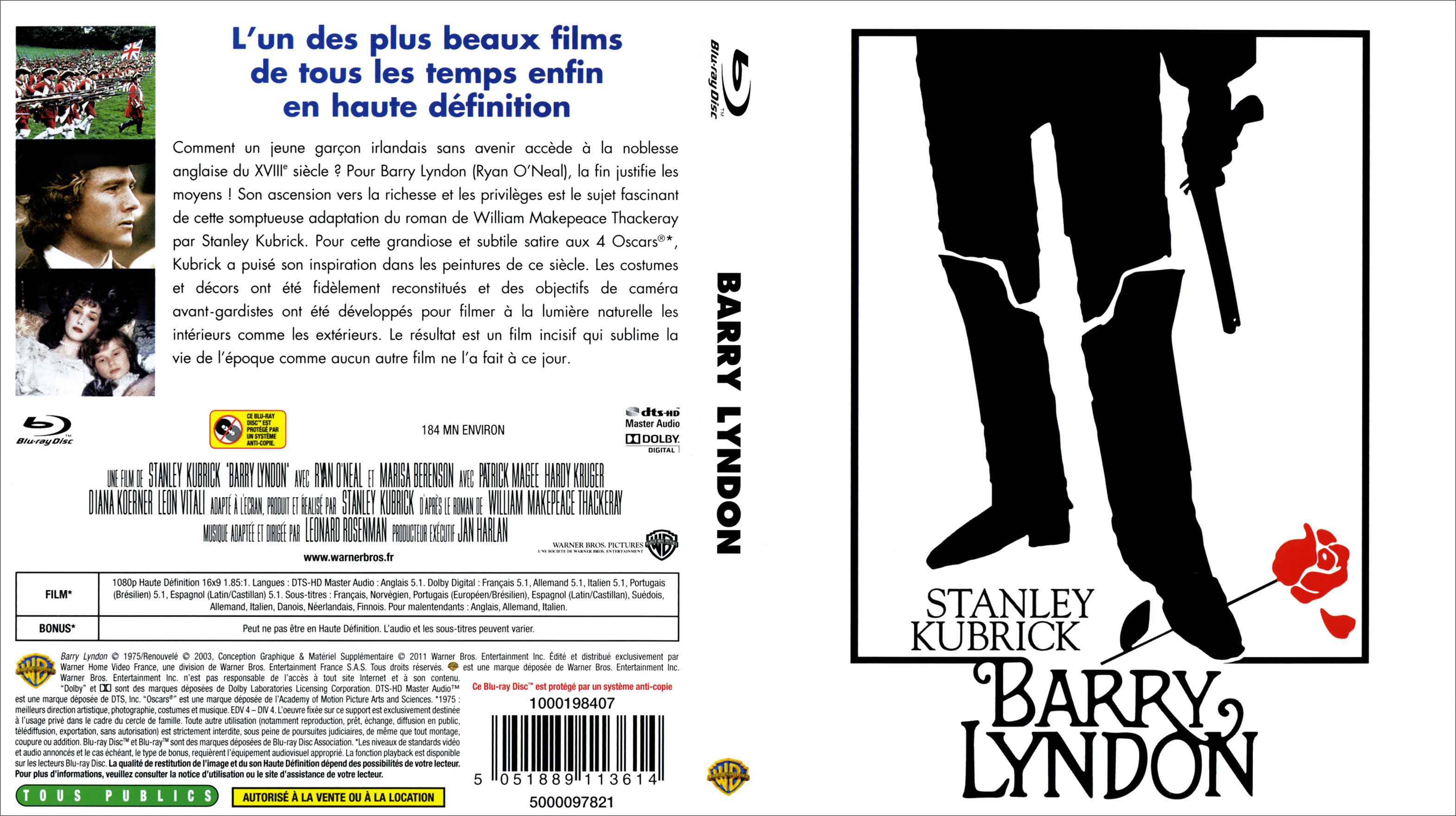 Jaquette DVD Barry Lyndon (BLU-RAY)