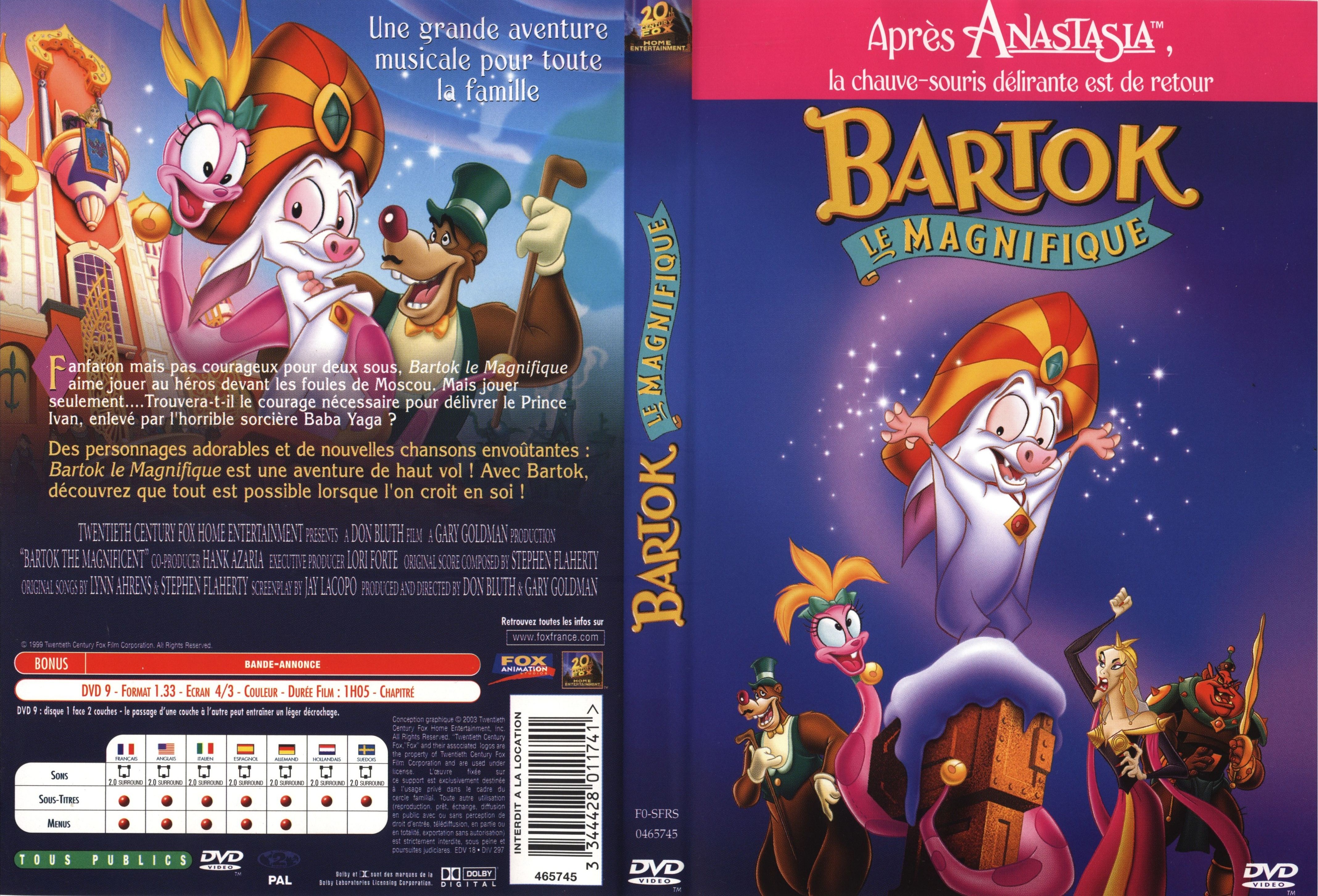 Jaquette DVD Bartok le magnifique