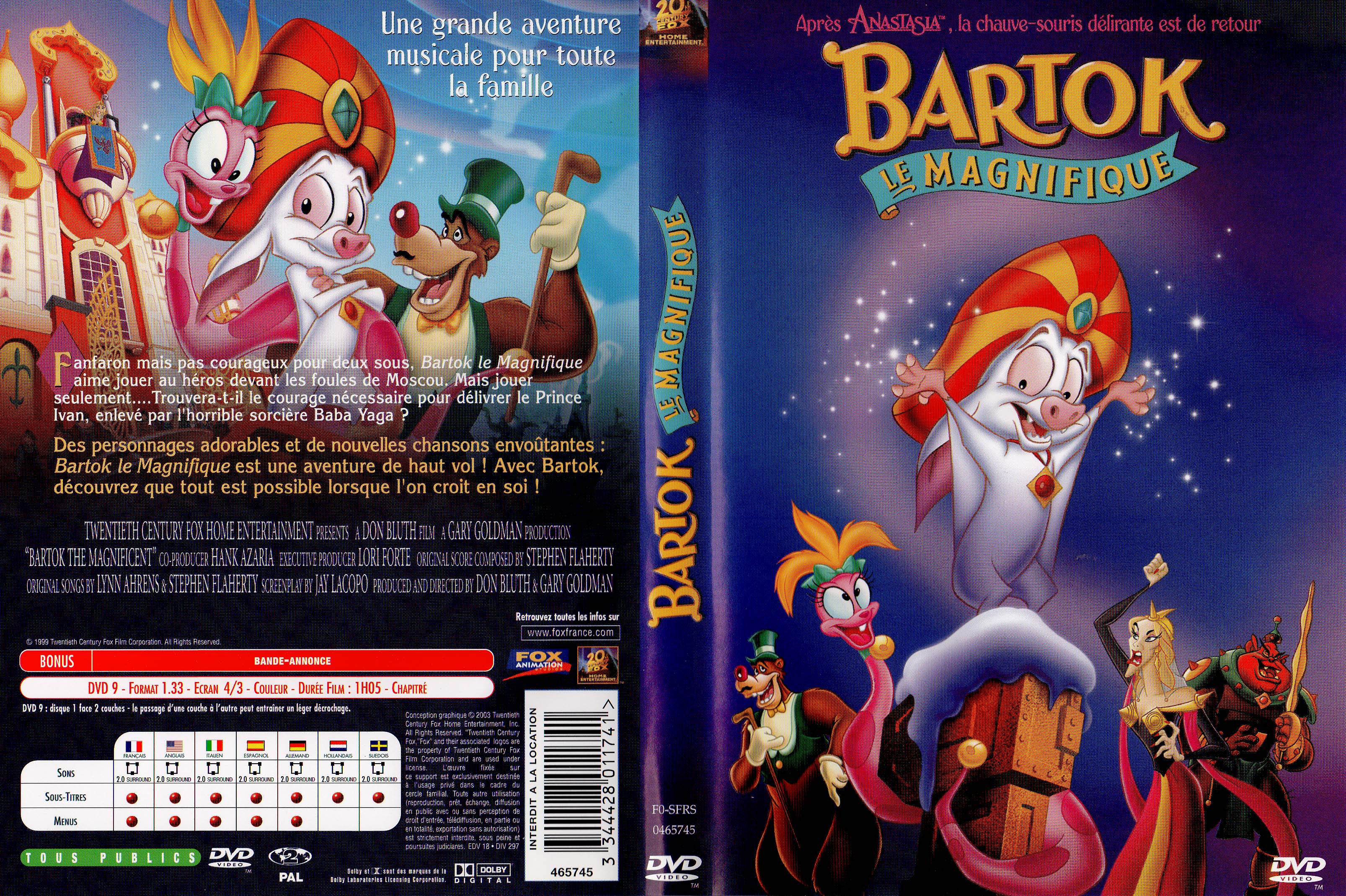 Jaquette DVD Bartok le magnifique v2