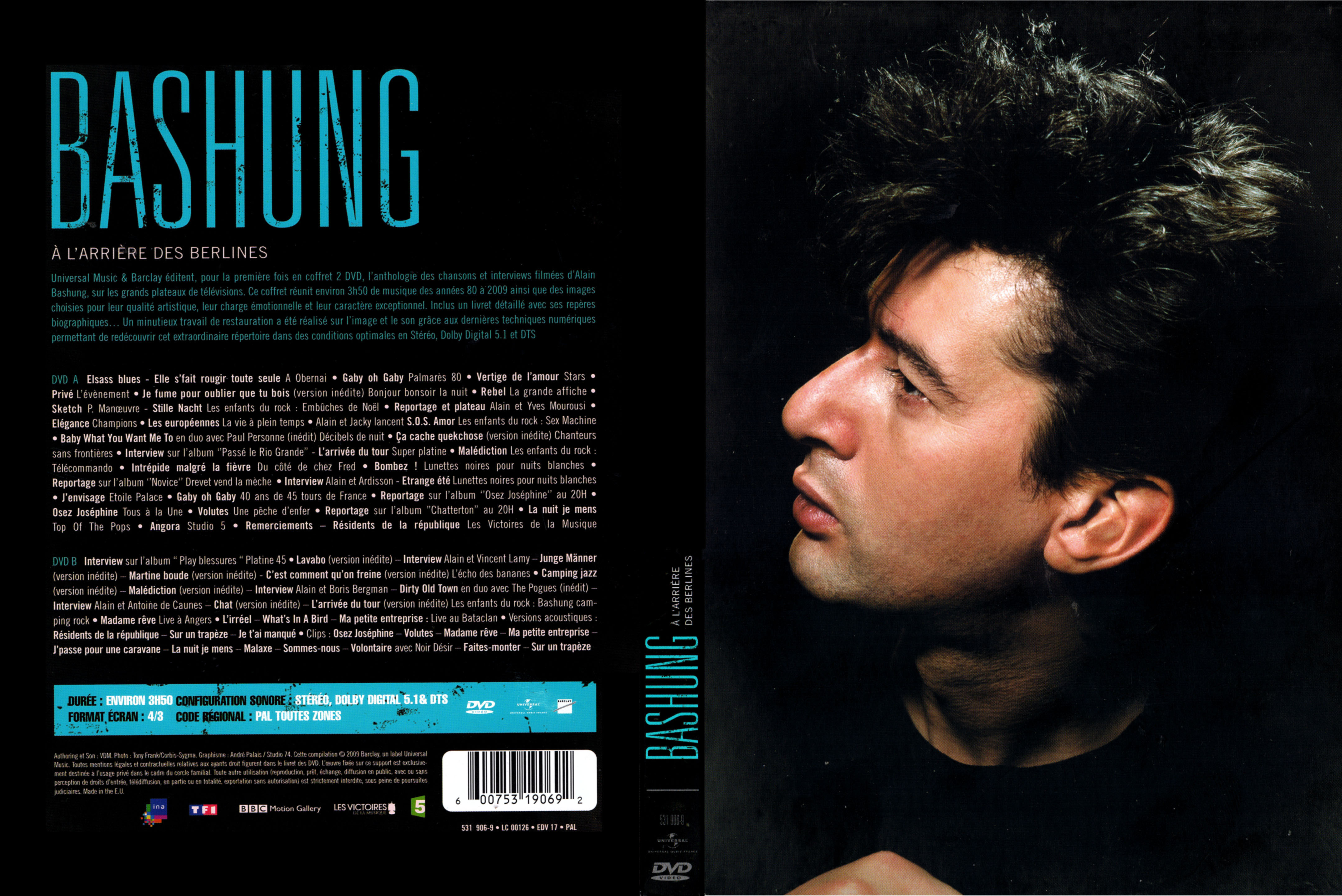 Jaquette DVD Bashung - A l