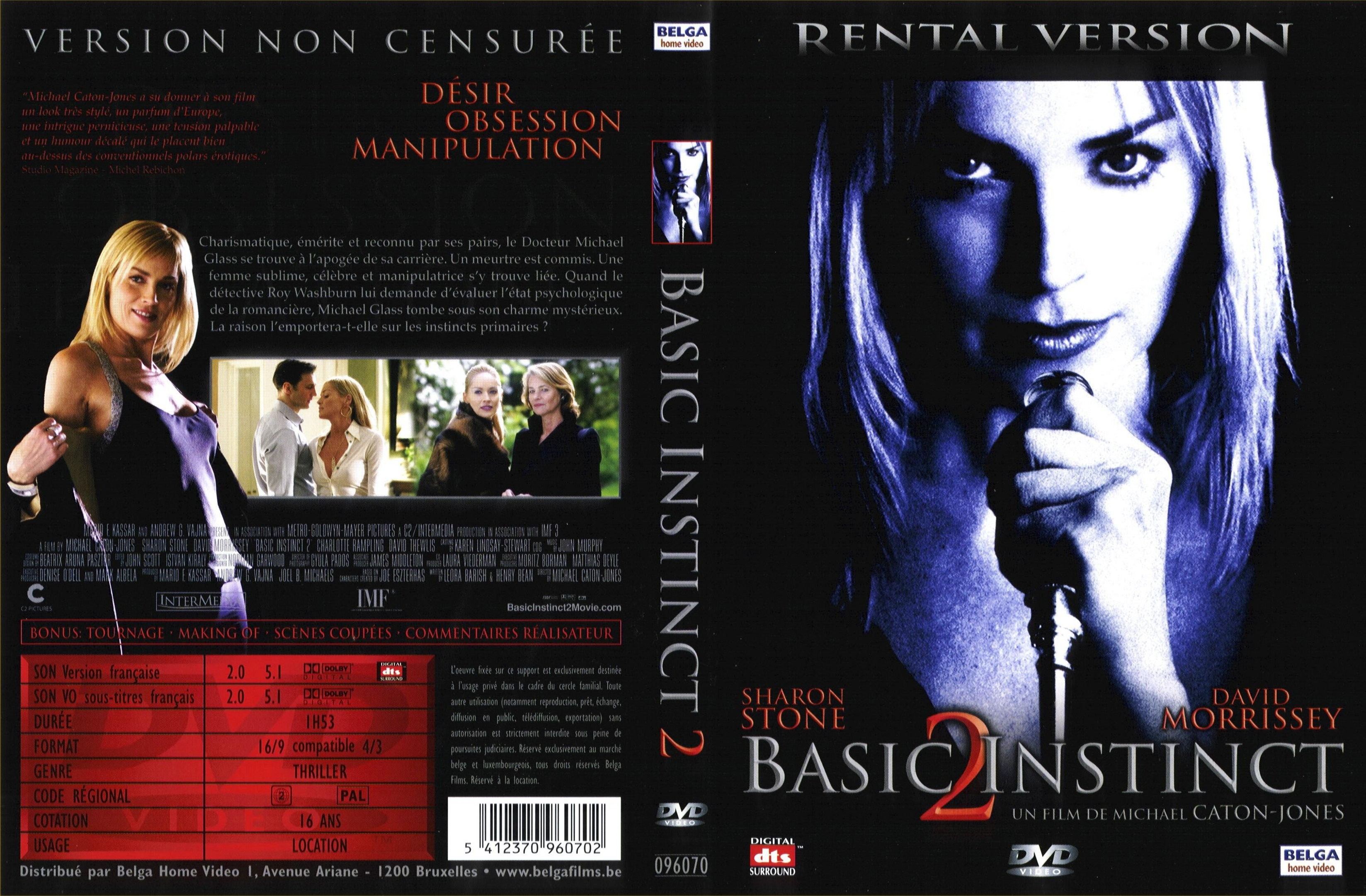 Jaquette DVD Basic instinct 2