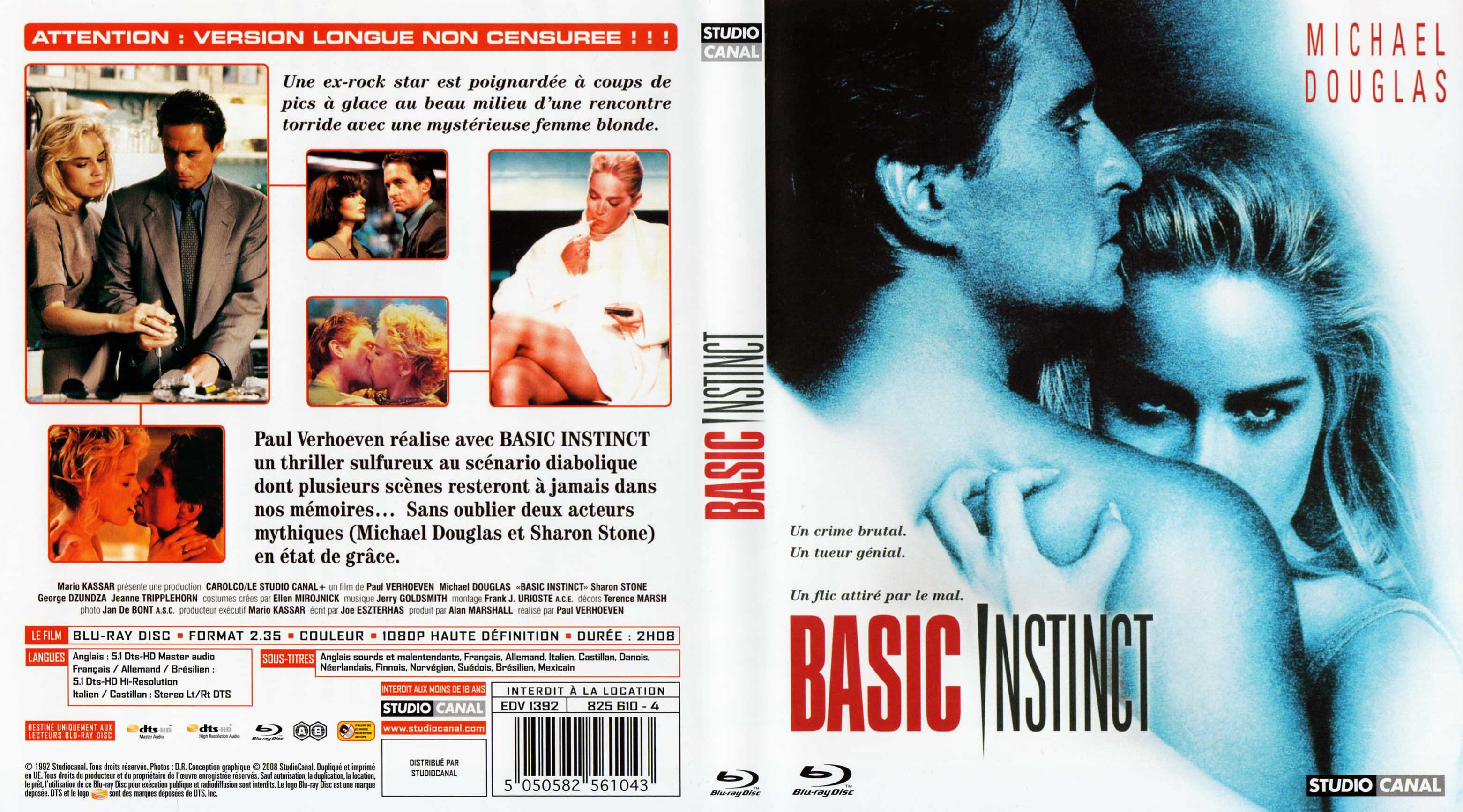 Jaquette DVD Basic instinct (BLU-RAY)