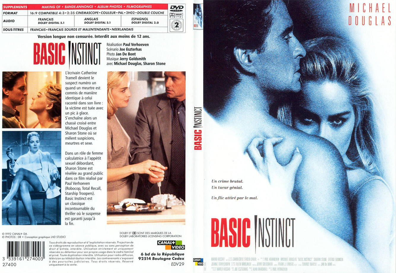 Jaquette DVD Basic instinct - SLIM