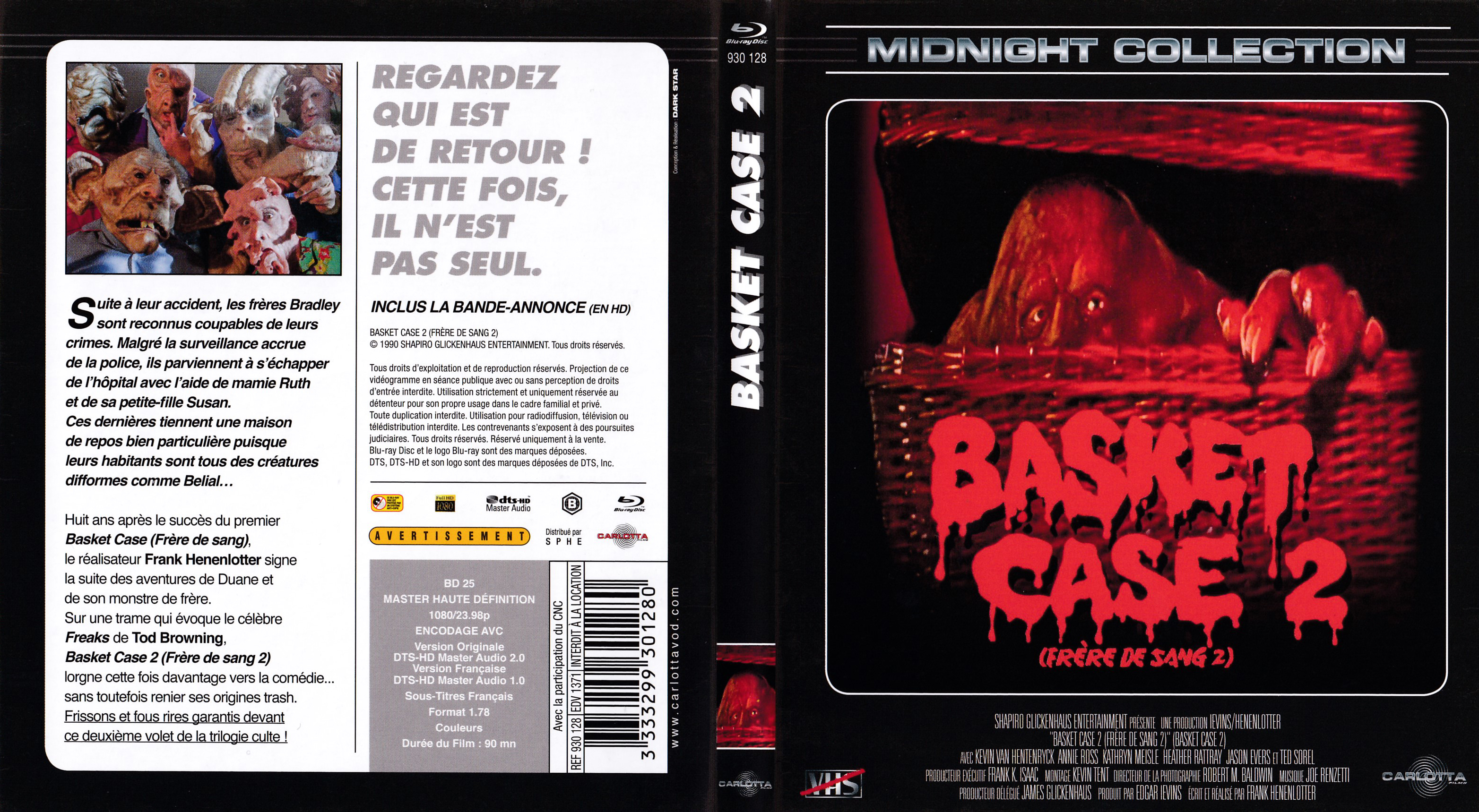 Jaquette DVD Basket case 2 (BLU-RAY)