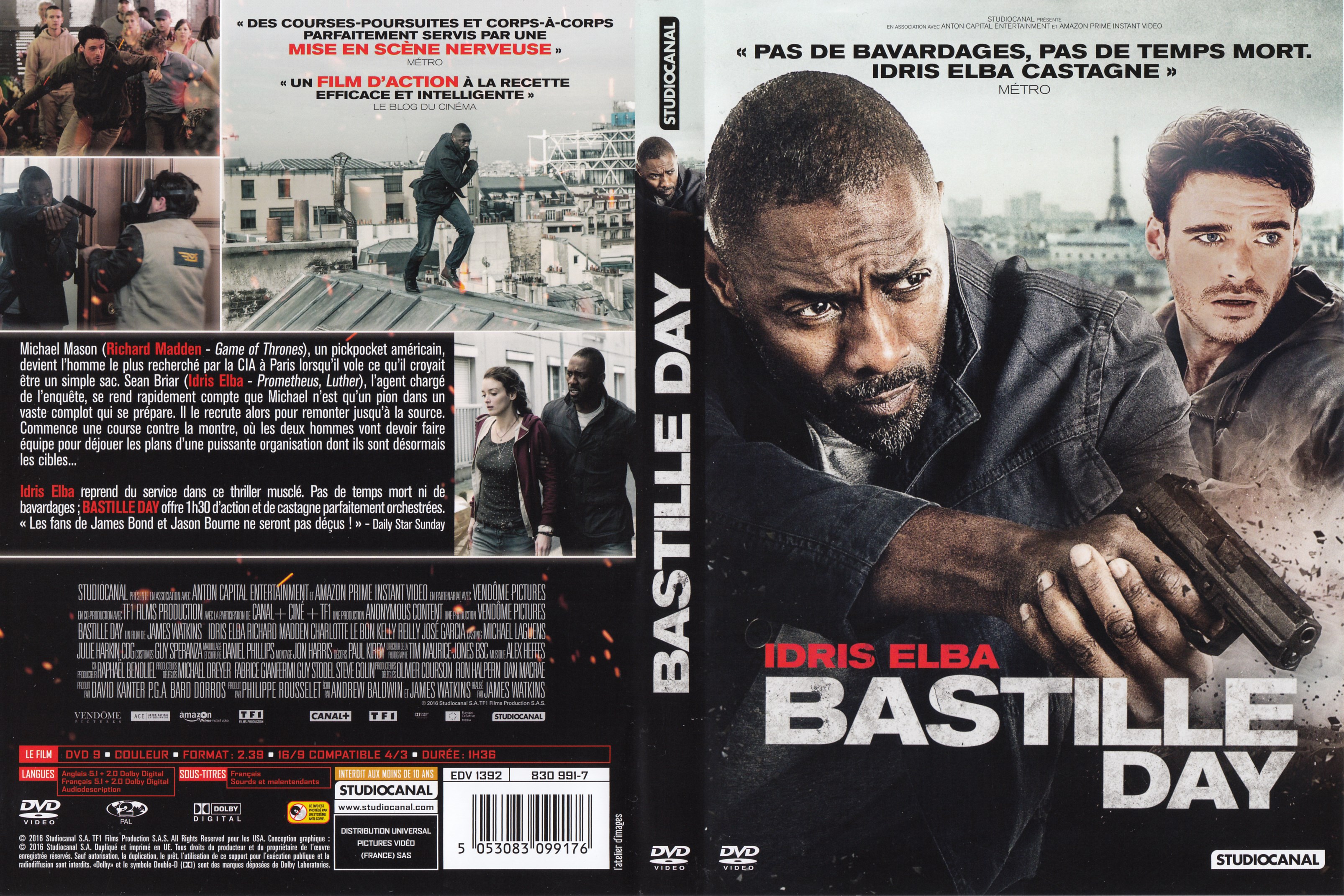 Jaquette DVD Bastille Day