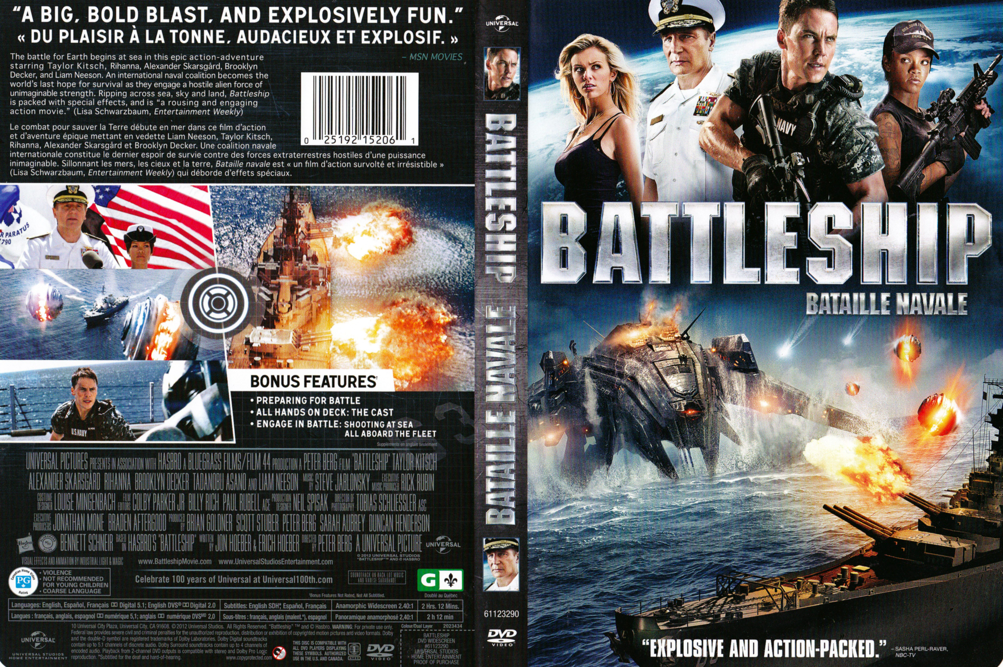Jaquette DVD Bataille Navale - Battleship (Canadienne)