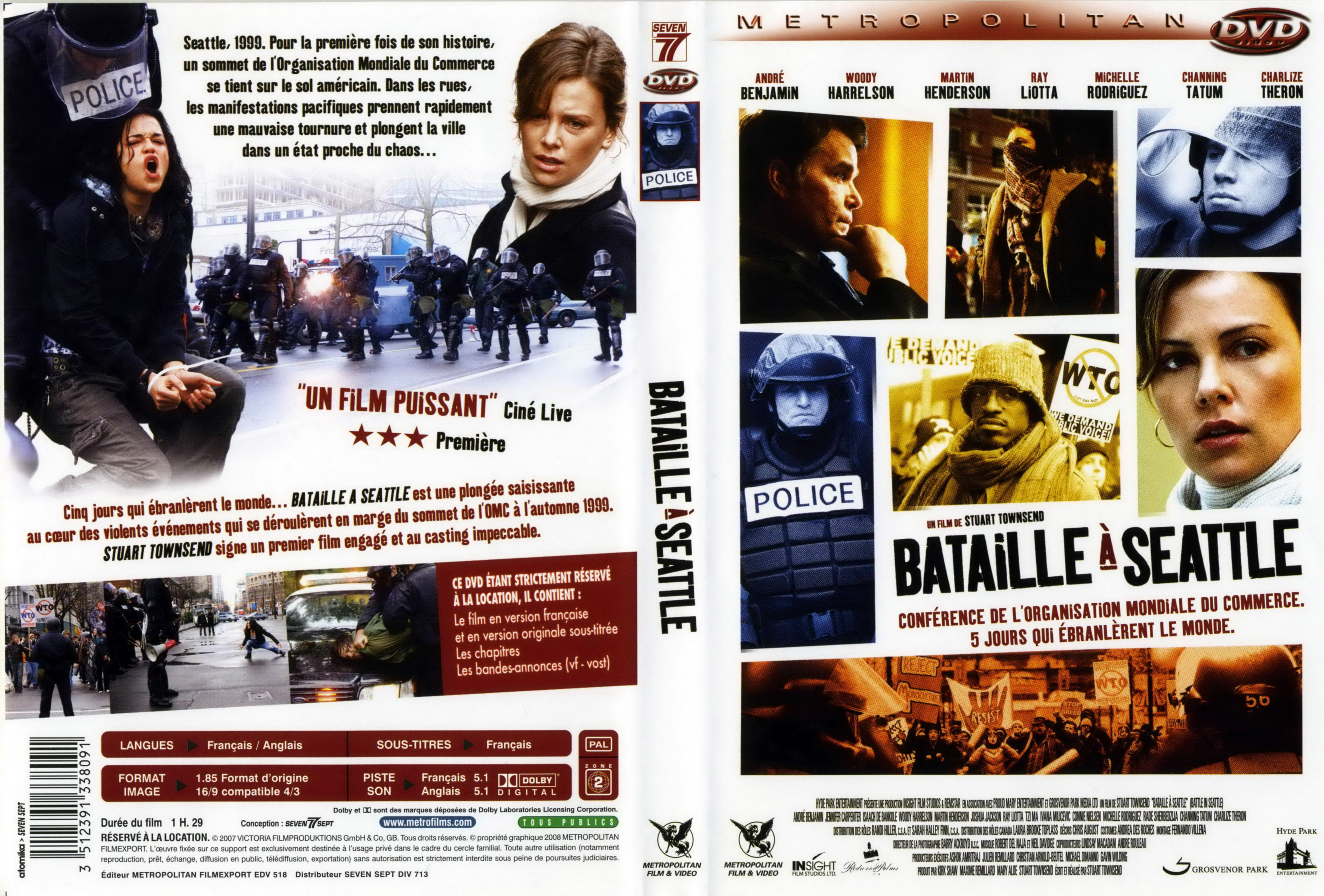Jaquette DVD Bataille  Seattle