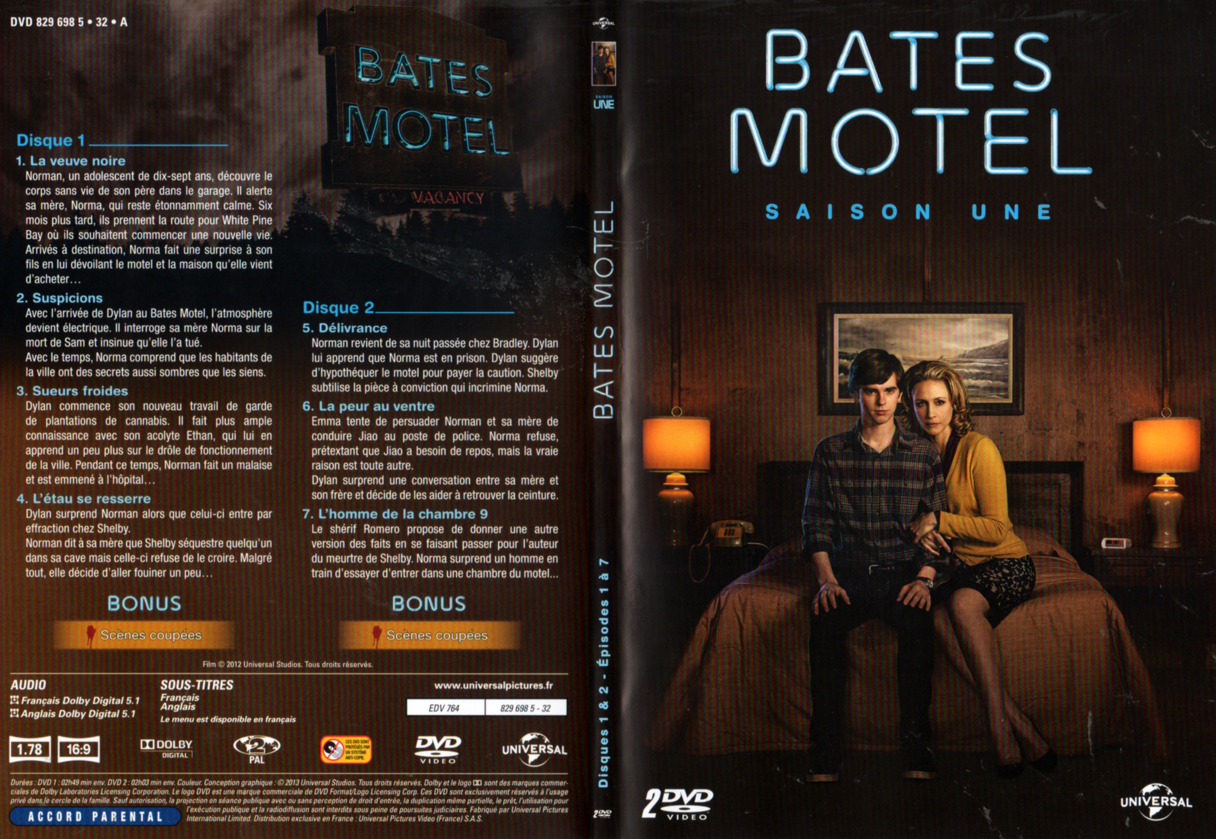 Jaquette DVD Bates motel Saison 1 DVD 1