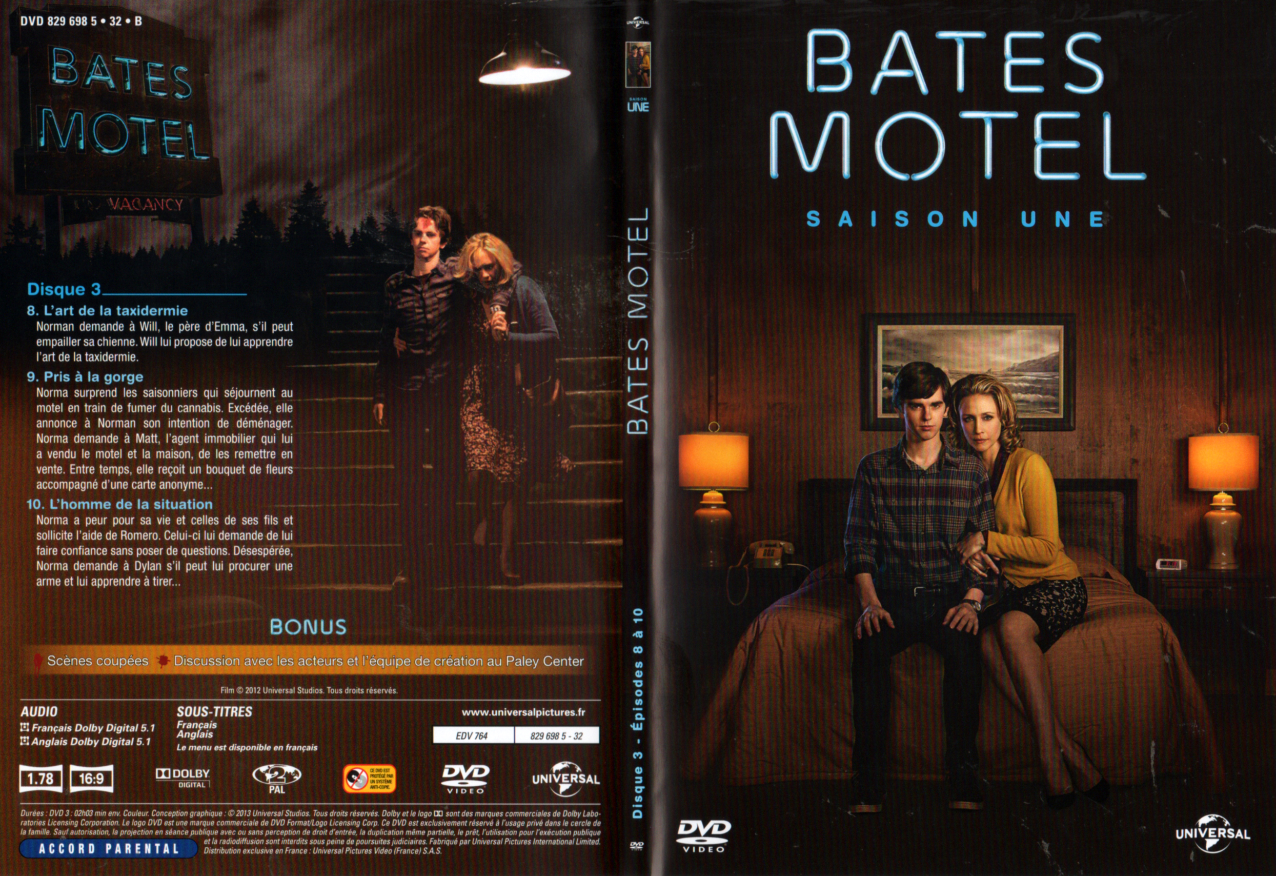 Jaquette DVD Bates motel Saison 1 DVD 2