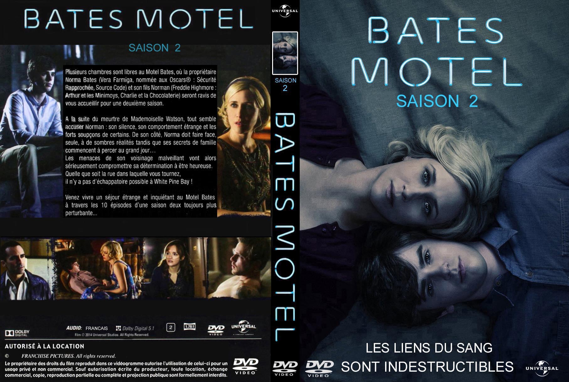 Jaquette DVD Bates motel Saison 2 custom